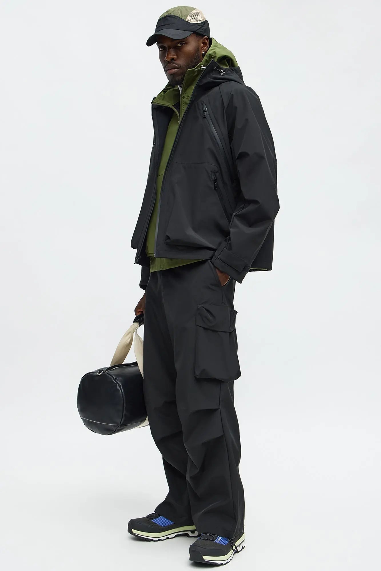 Baggy Peak Tech Cargo Pant - Black