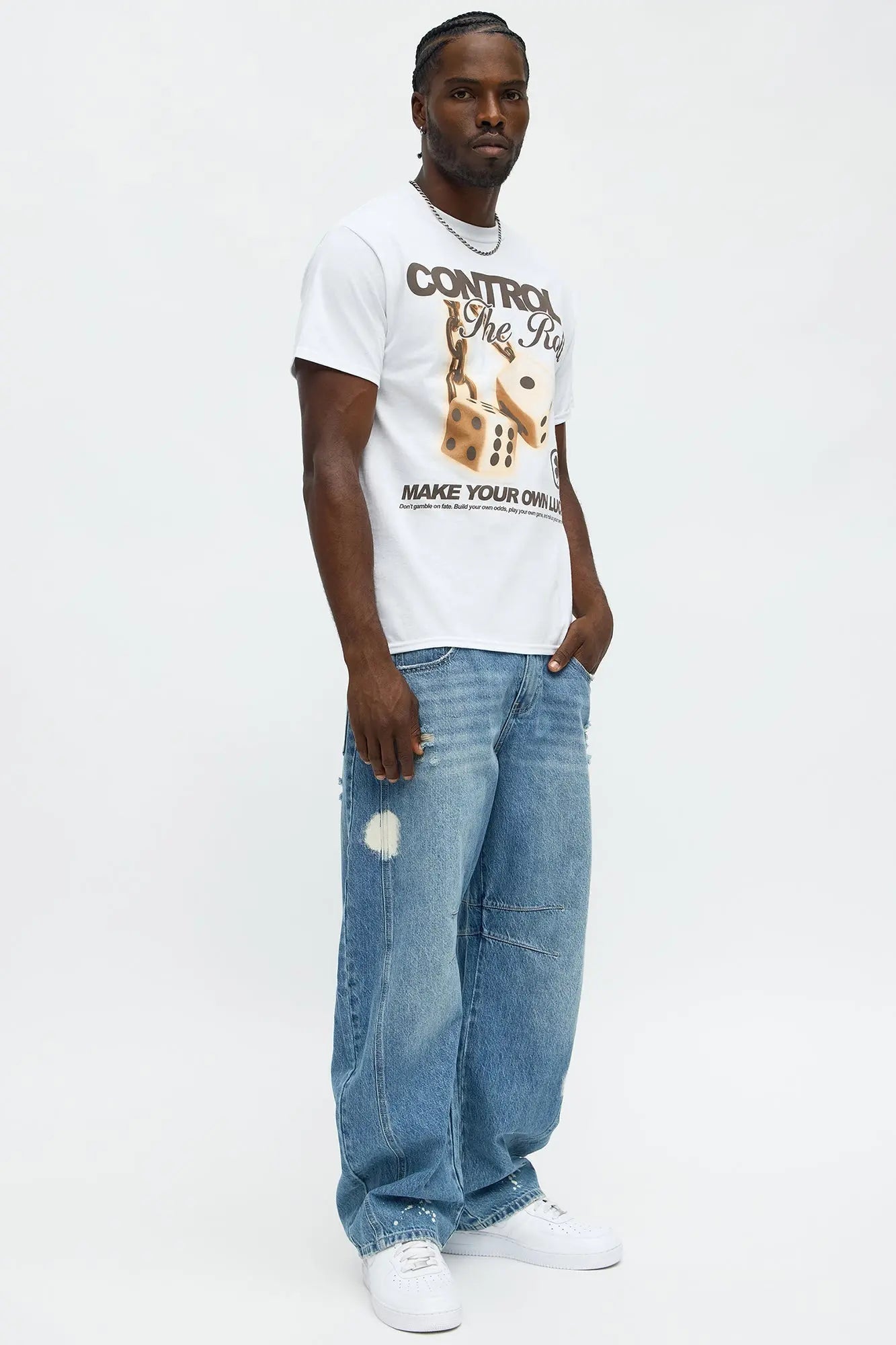 Control The Roll Short Sleeve Tee - White