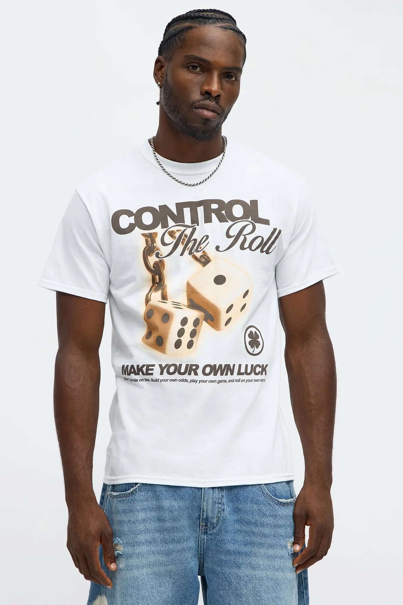 Control The Roll Short Sleeve Tee - White
