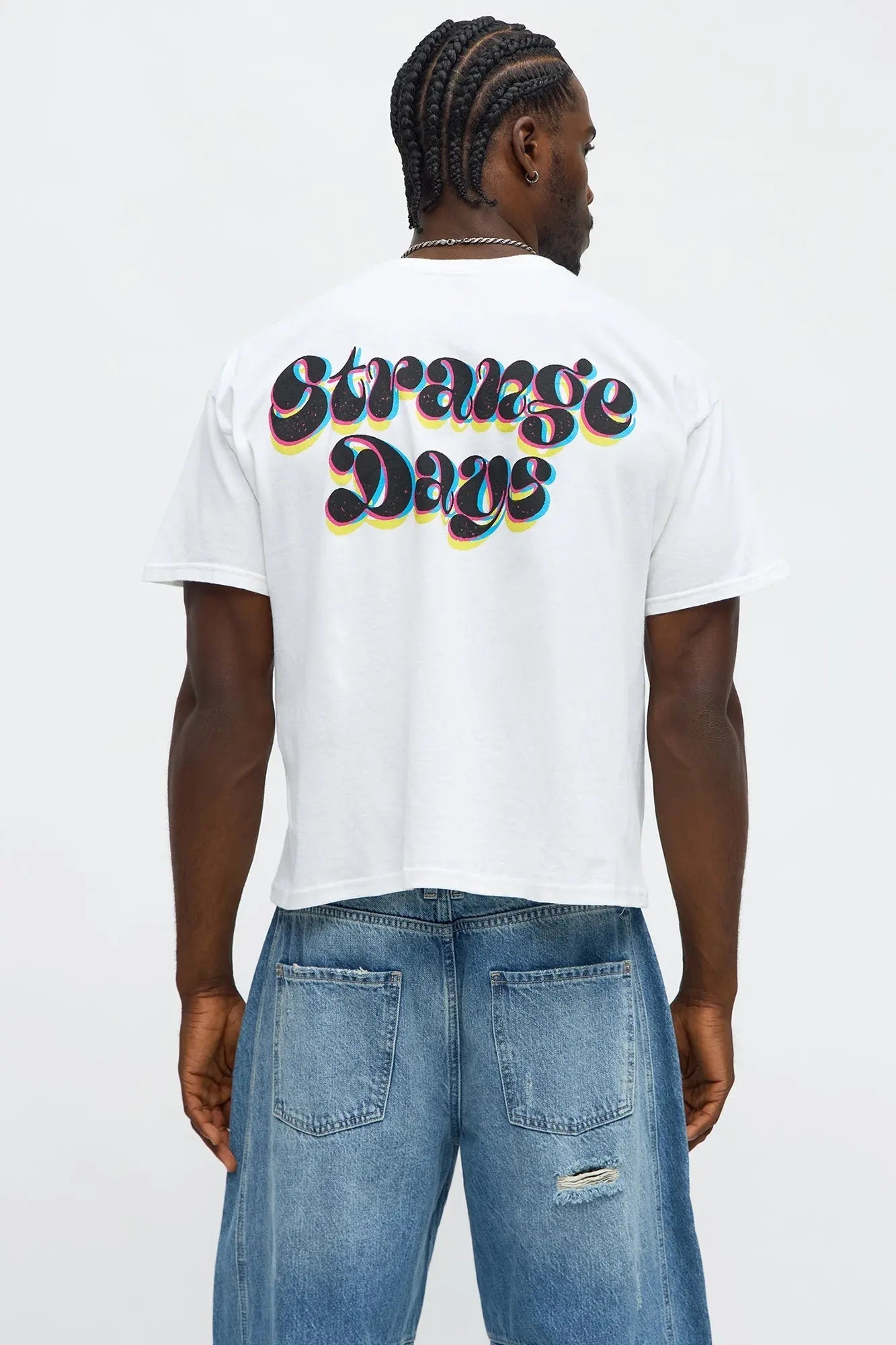 The Doors Strange Days Vintage Boxy Short Sleeve Tee - White Wash