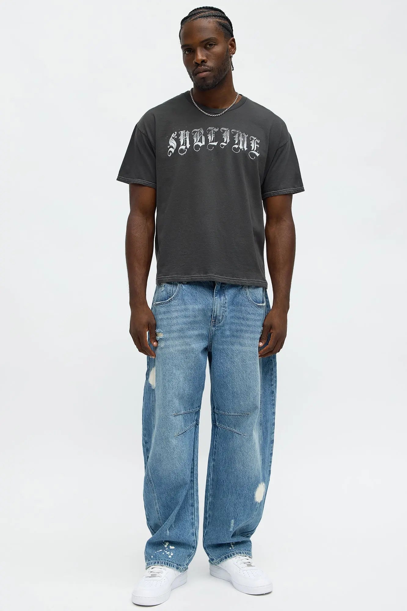 Sublime Album Cover Boxy Short Sleeve Tee - Black Wash