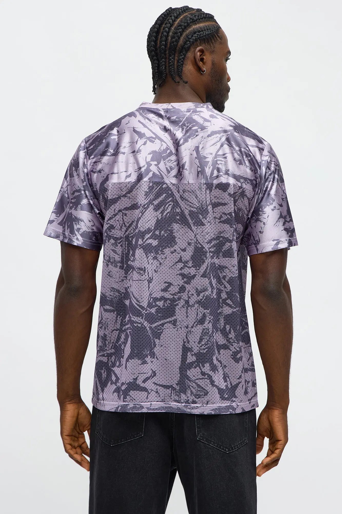 Parental Advisory Tree Camo Mesh Jersey - Grey
