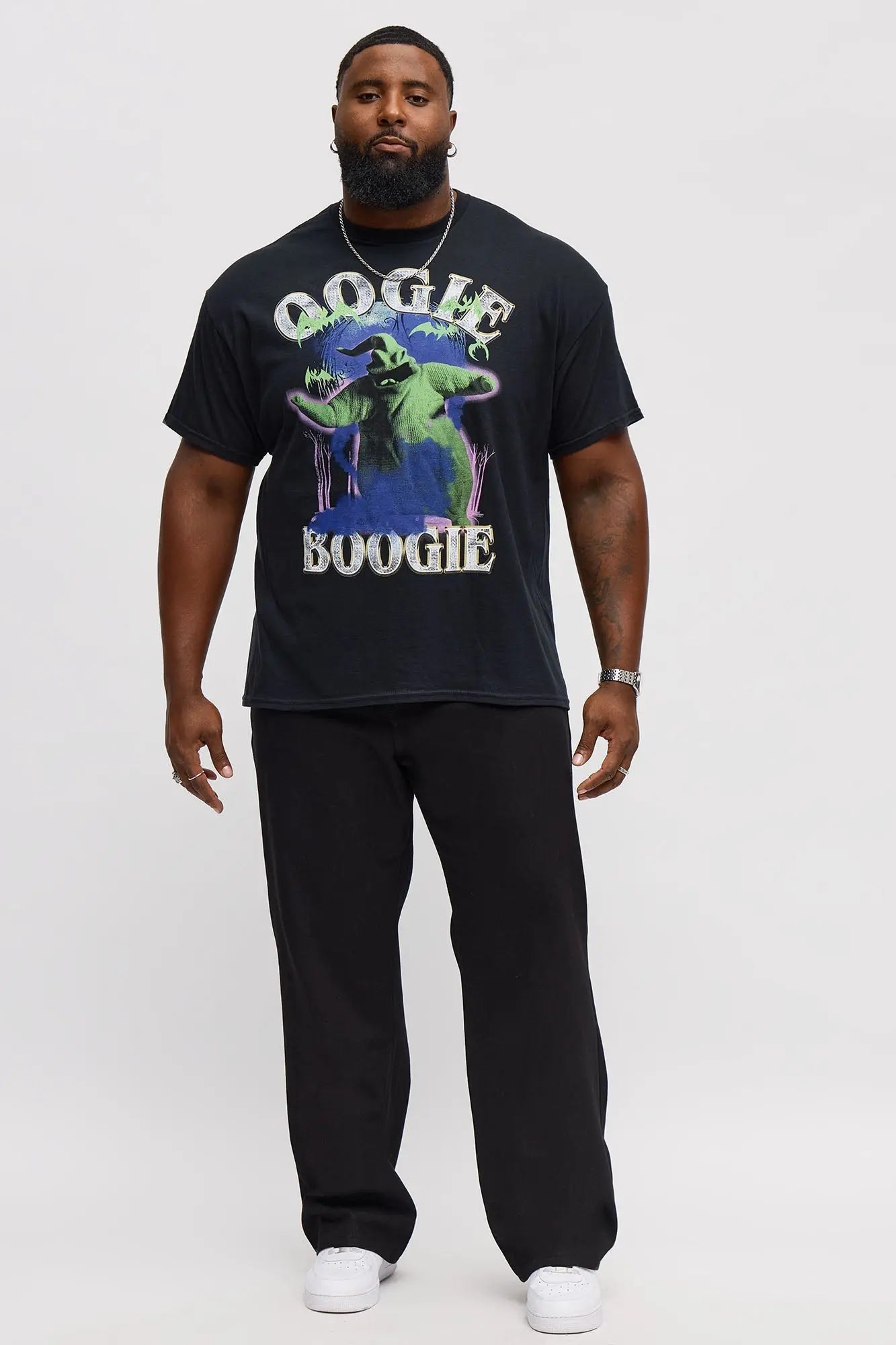 The Nightmare Before Christmas Oogie Boogie Short Sleeve Tee - Black