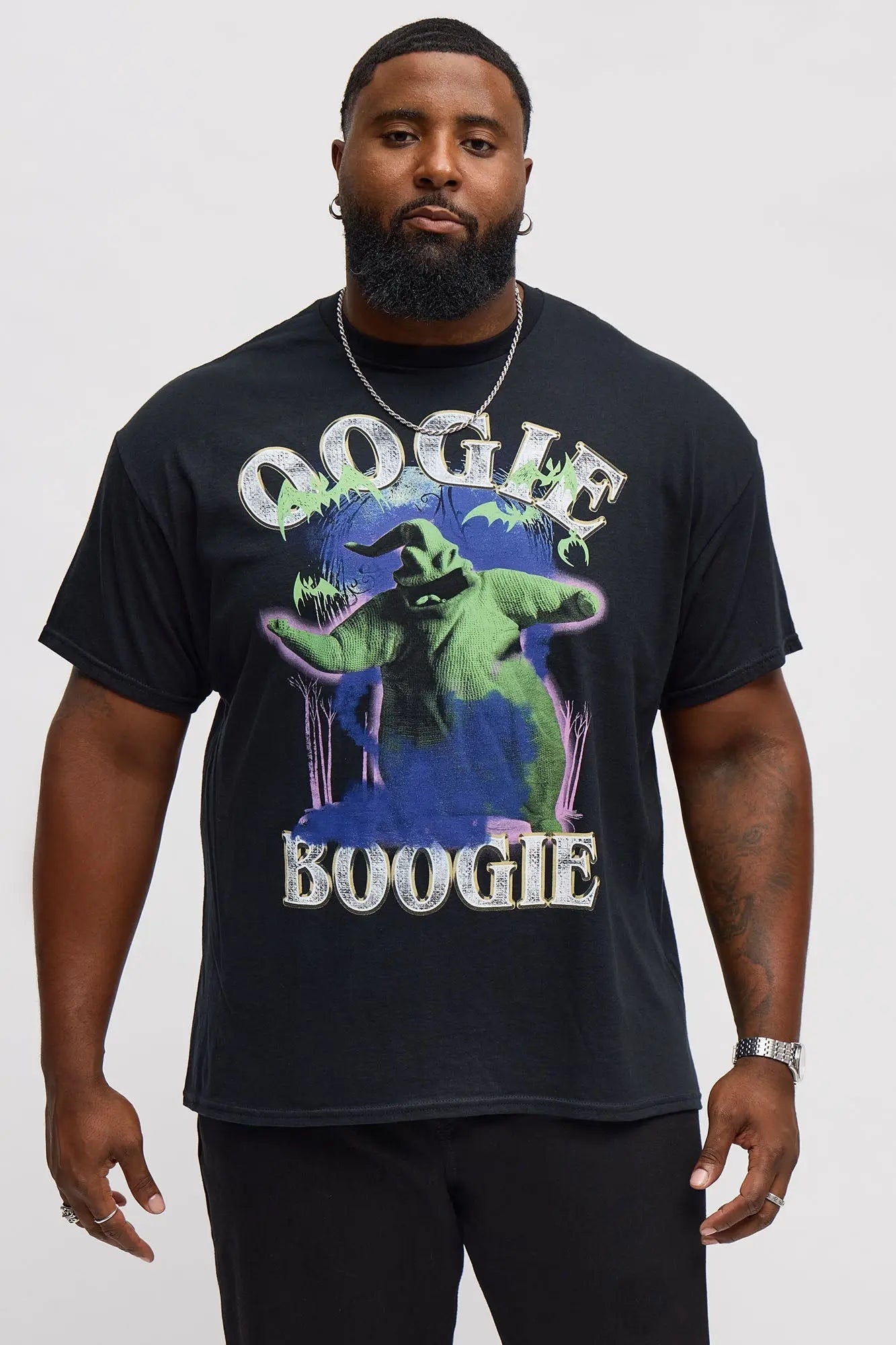 The Nightmare Before Christmas Oogie Boogie Short Sleeve Tee - Black