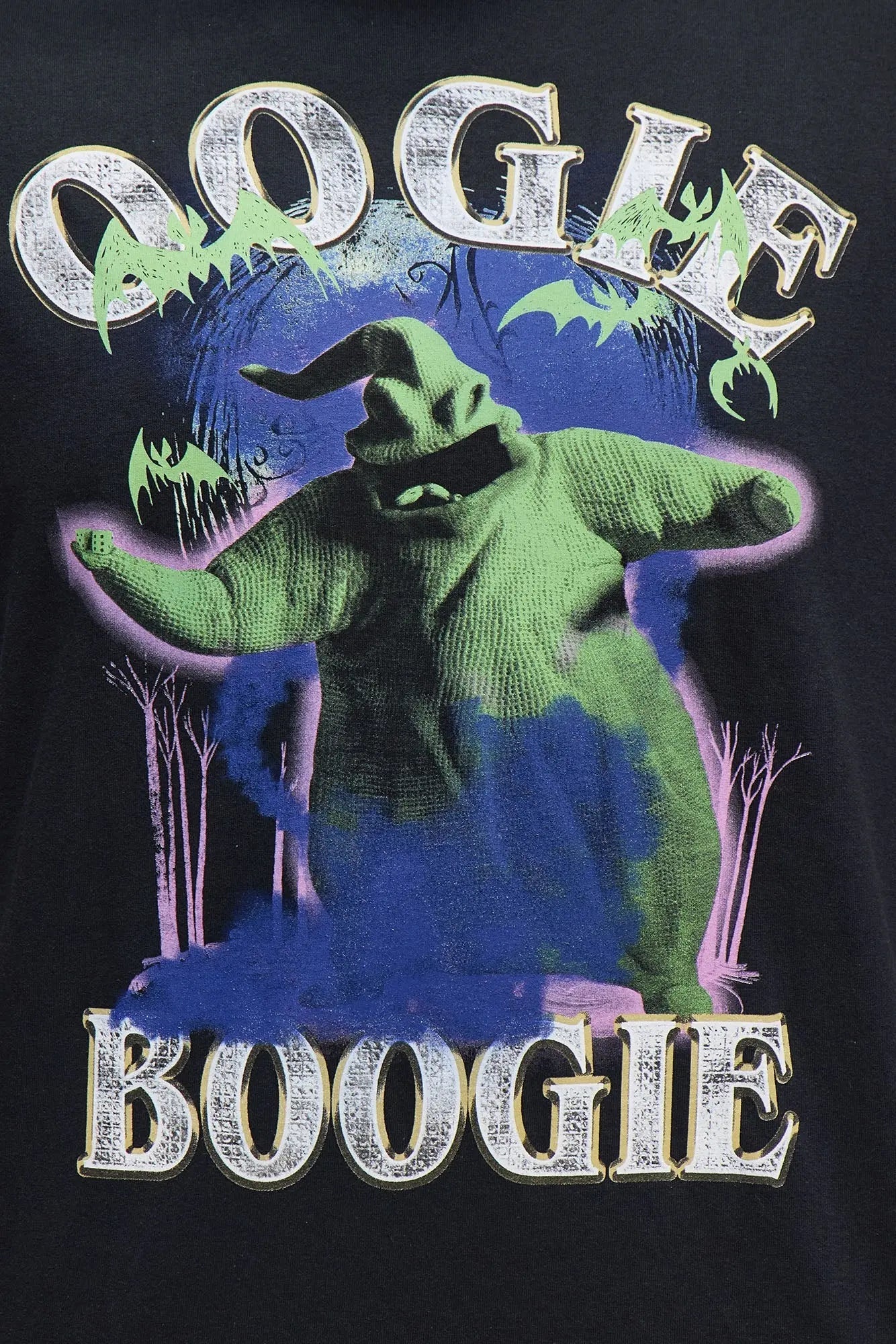 The Nightmare Before Christmas Oogie Boogie Short Sleeve Tee - Black