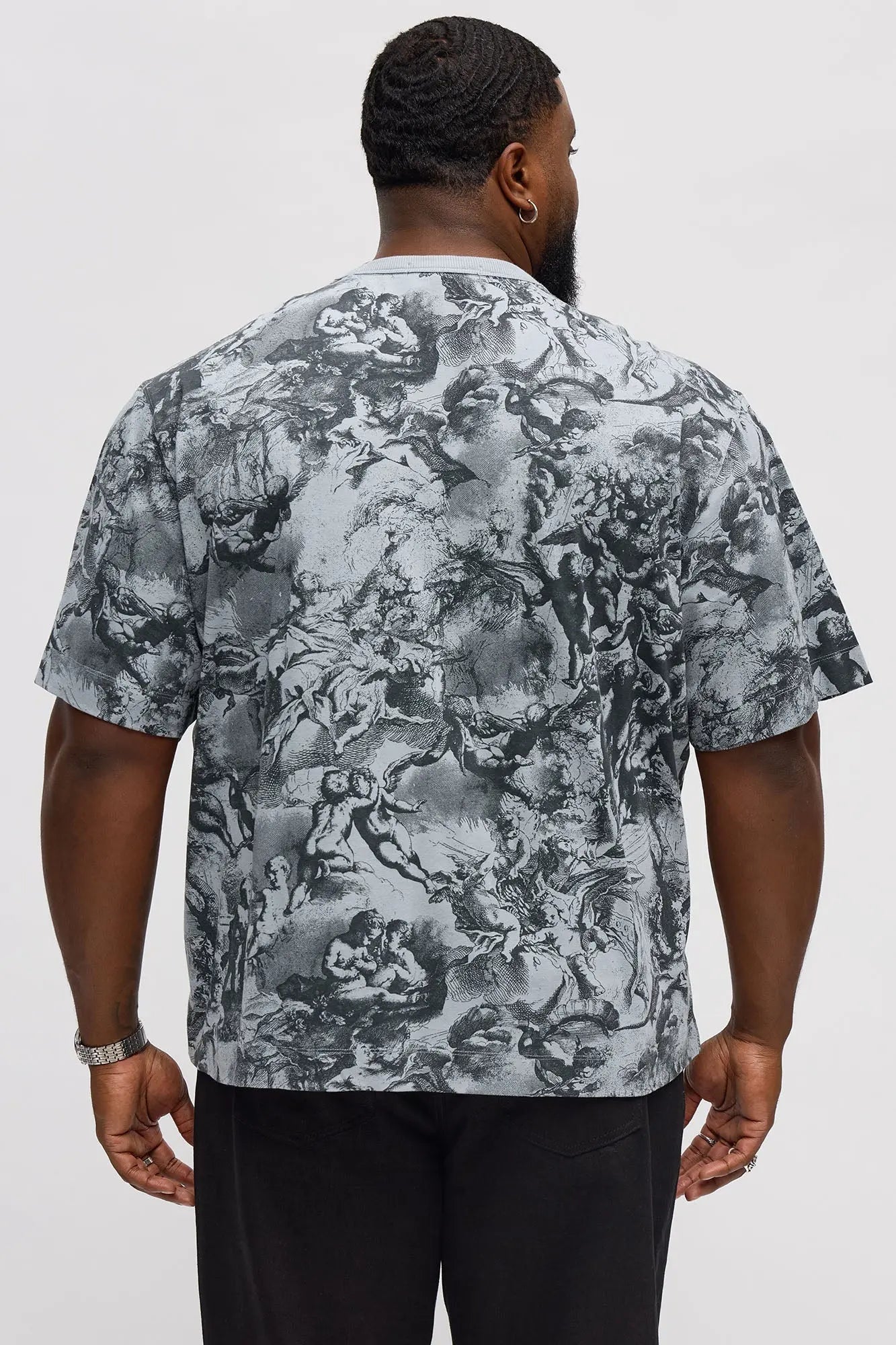 Artistic Short Sleeve Tee - Grey