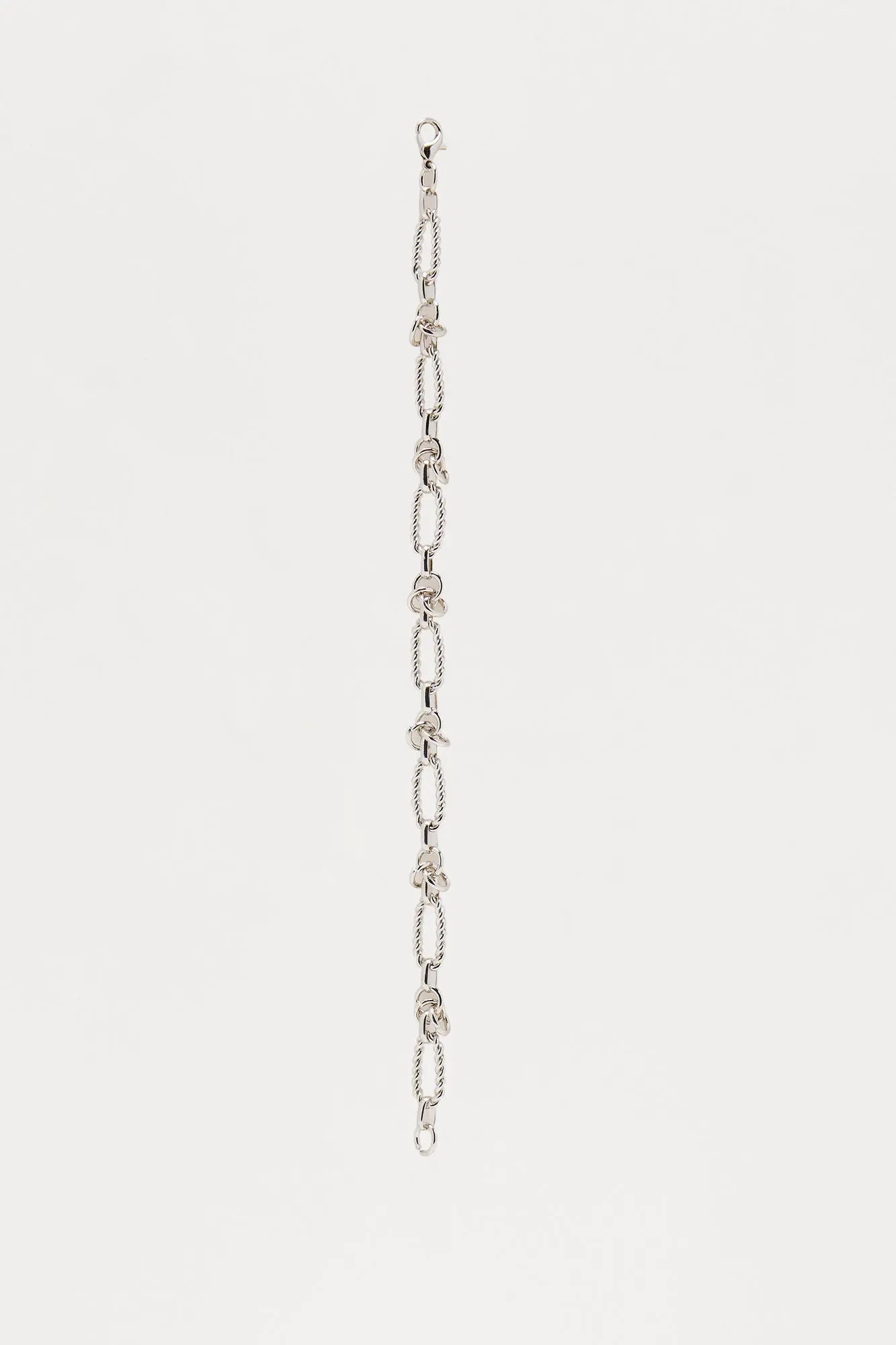 Sleek Link Iron Bracelet - Silver