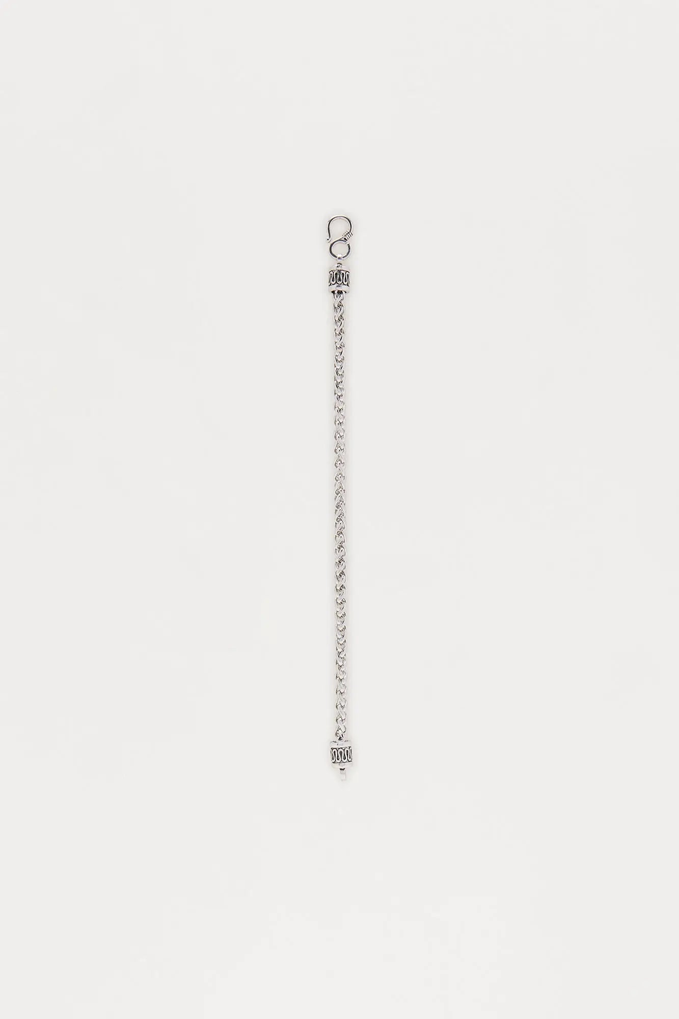 Interlock Link Iron Bracelet - Silver