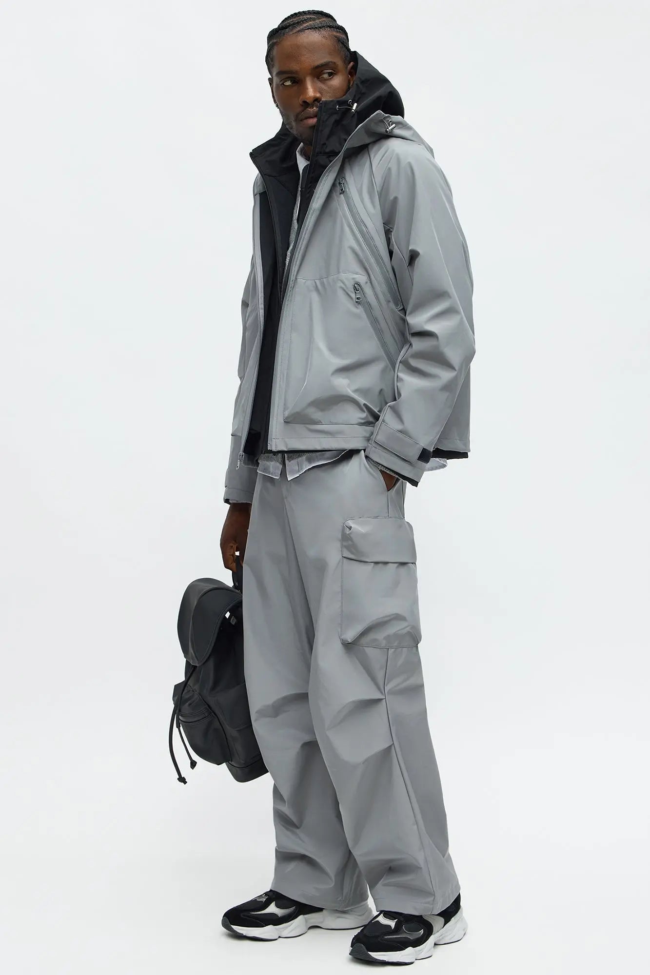 Baggy Peak Tech Cargo Pant - Grey