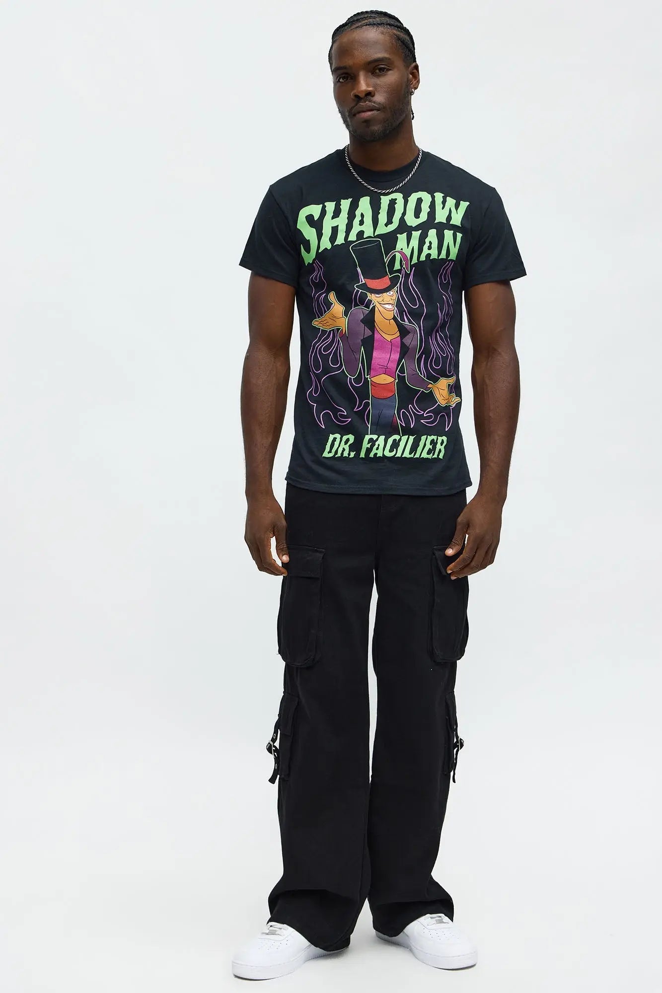 The Princess And The Frog Dr. Facilier Short Sleeve Tee - Black