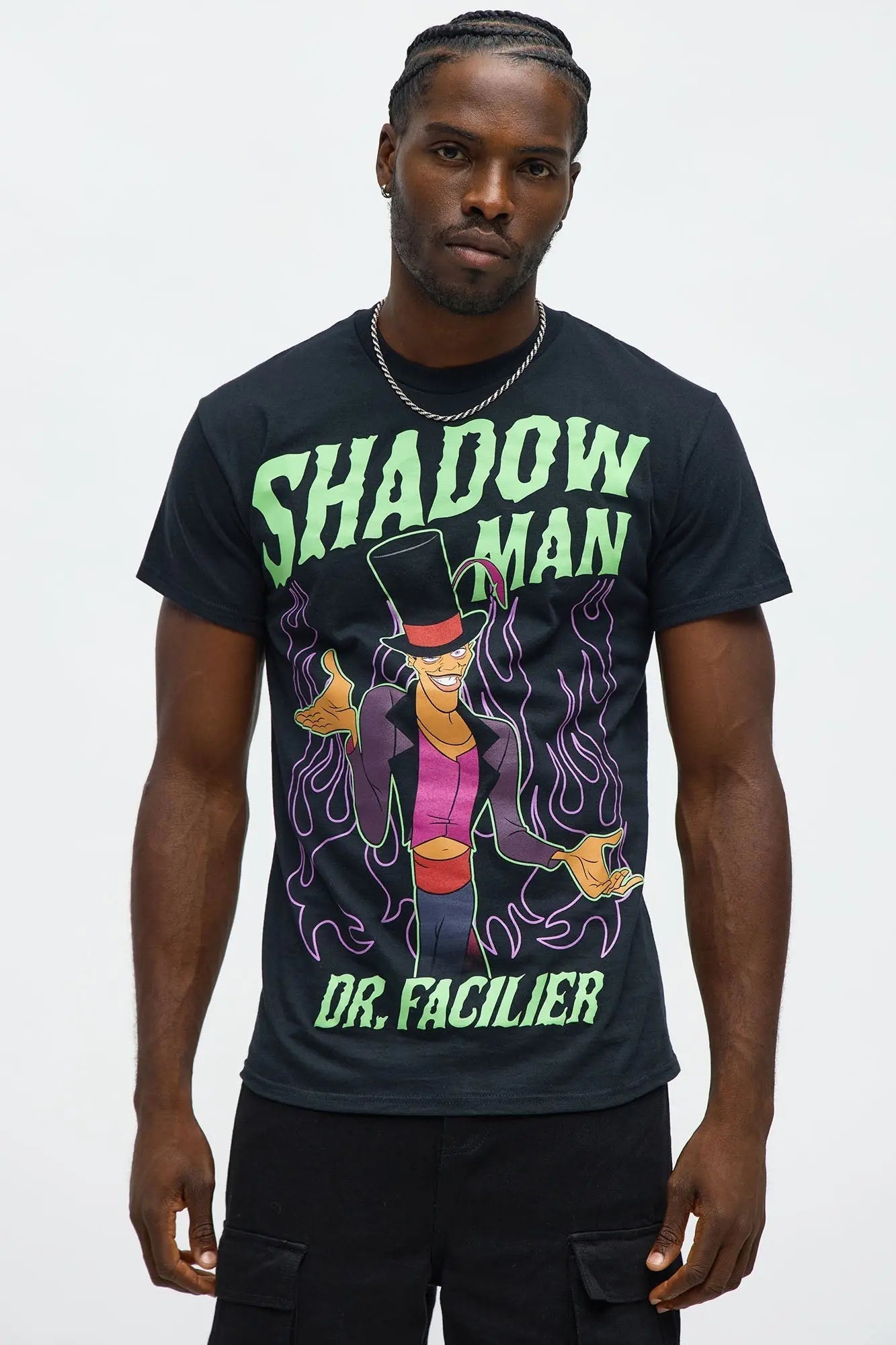 The Princess And The Frog Dr. Facilier Short Sleeve Tee - Black