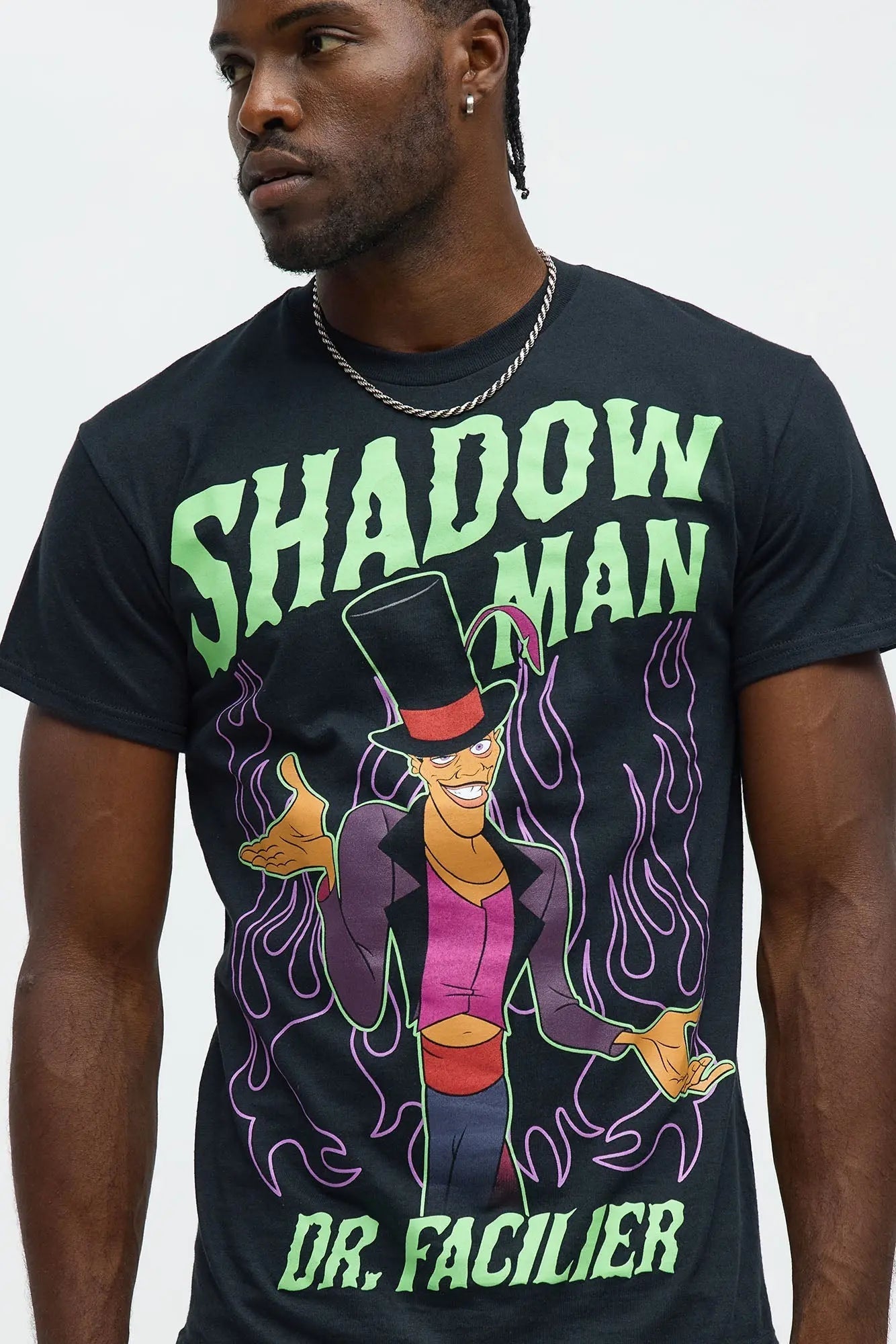 The Princess And The Frog Dr. Facilier Short Sleeve Tee - Black
