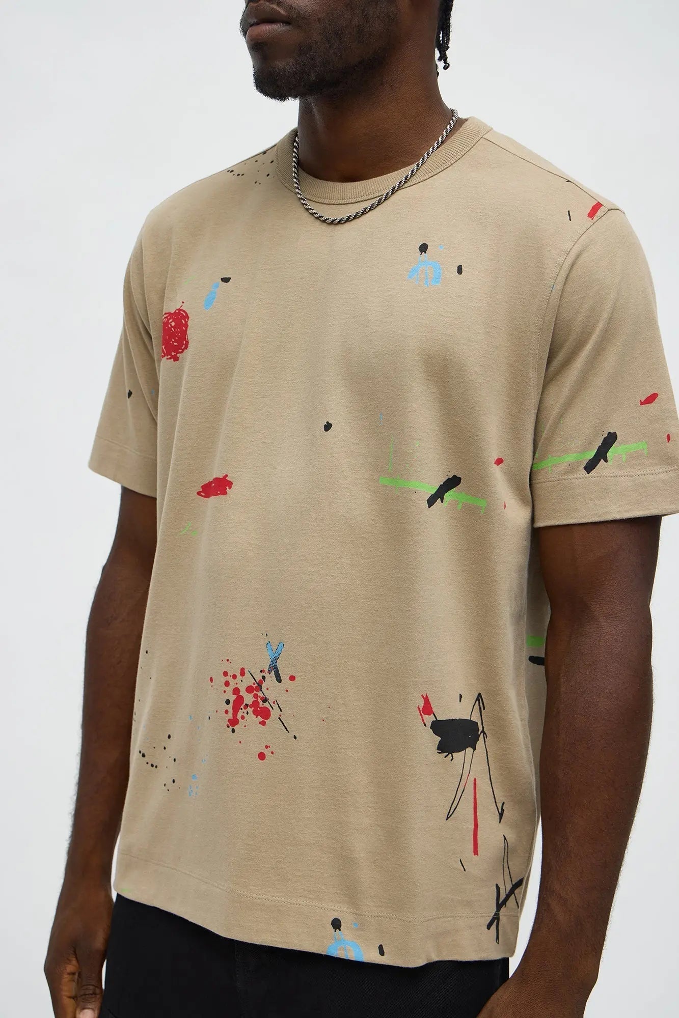 Paint Splatter Tee - Stone