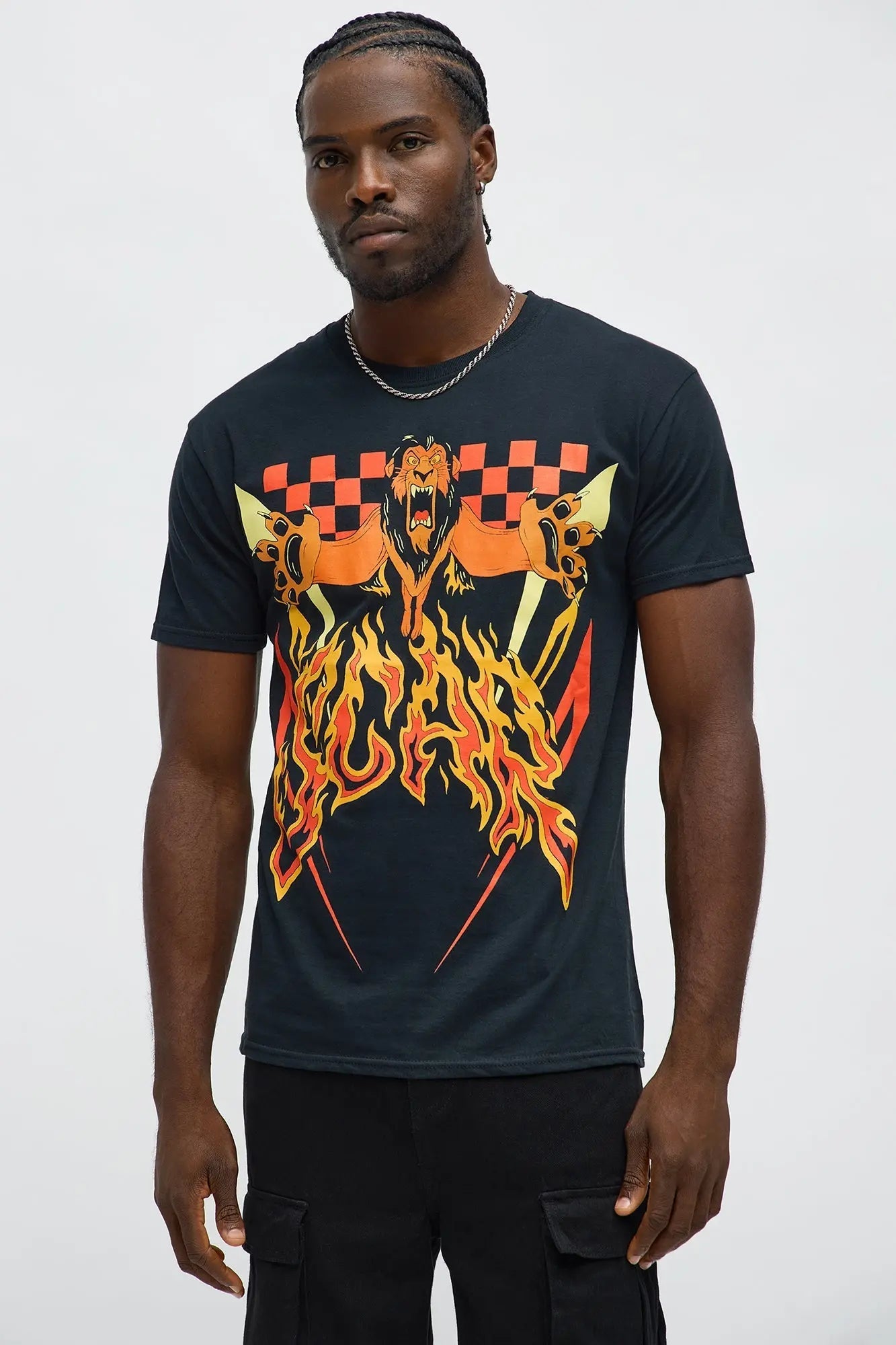 Lion King Scar Racing Short Sleeve Tee - Black