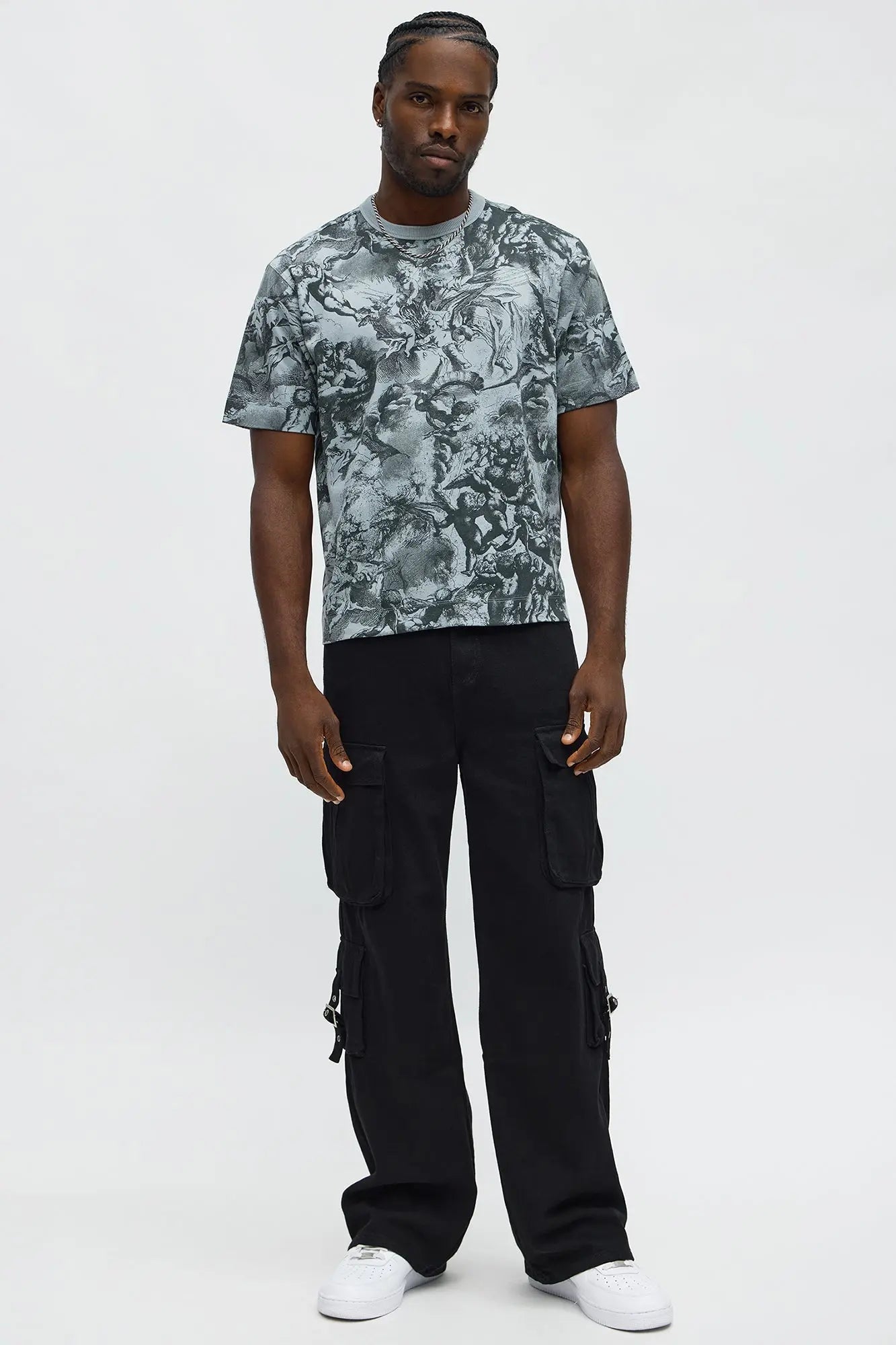 Artistic Short Sleeve Tee - Grey