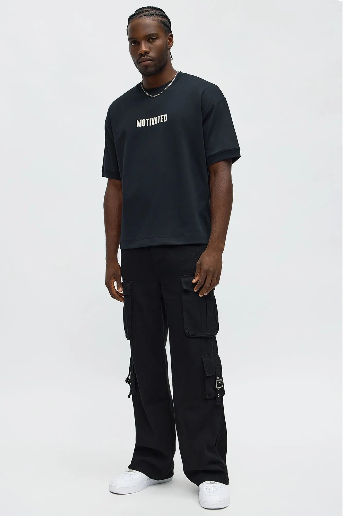 Motivated Everyday Knit Tee - Black