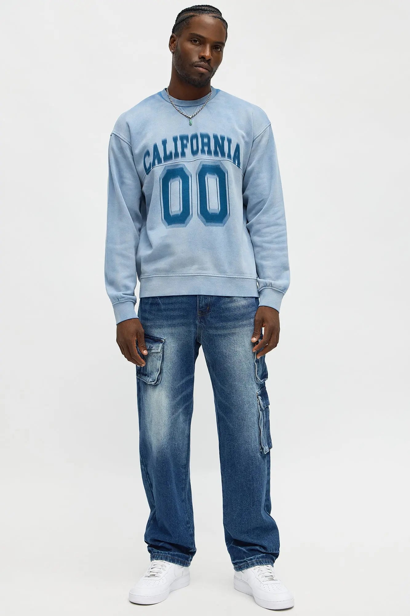Vintage California 86 Sweatshirt - Blue Wash
