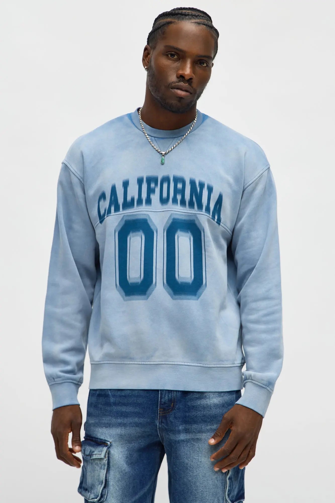 Vintage California 86 Sweatshirt - Blue Wash