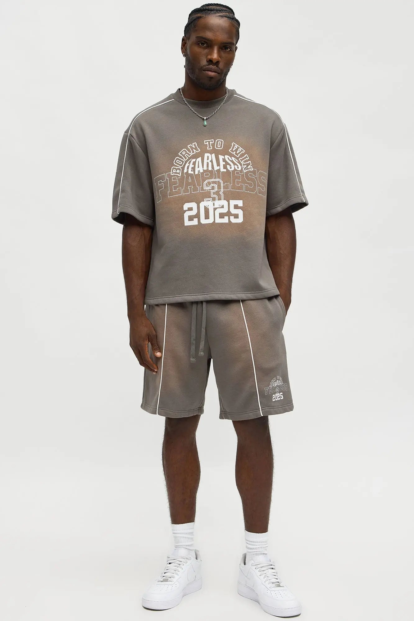 Tyson Relaxed Just Go With It Shorts - Dark Grey