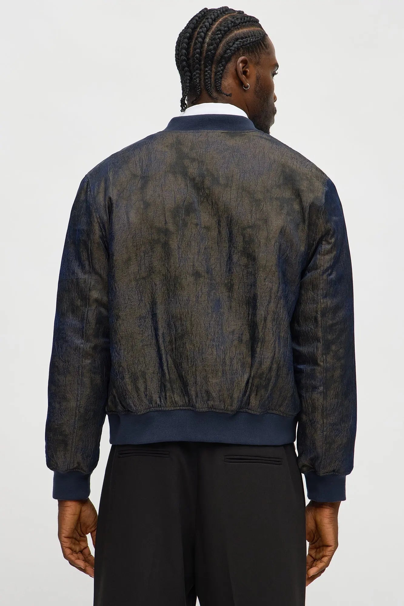 In The Trenches Iridescent Bomber Jacket - Brown/combo
