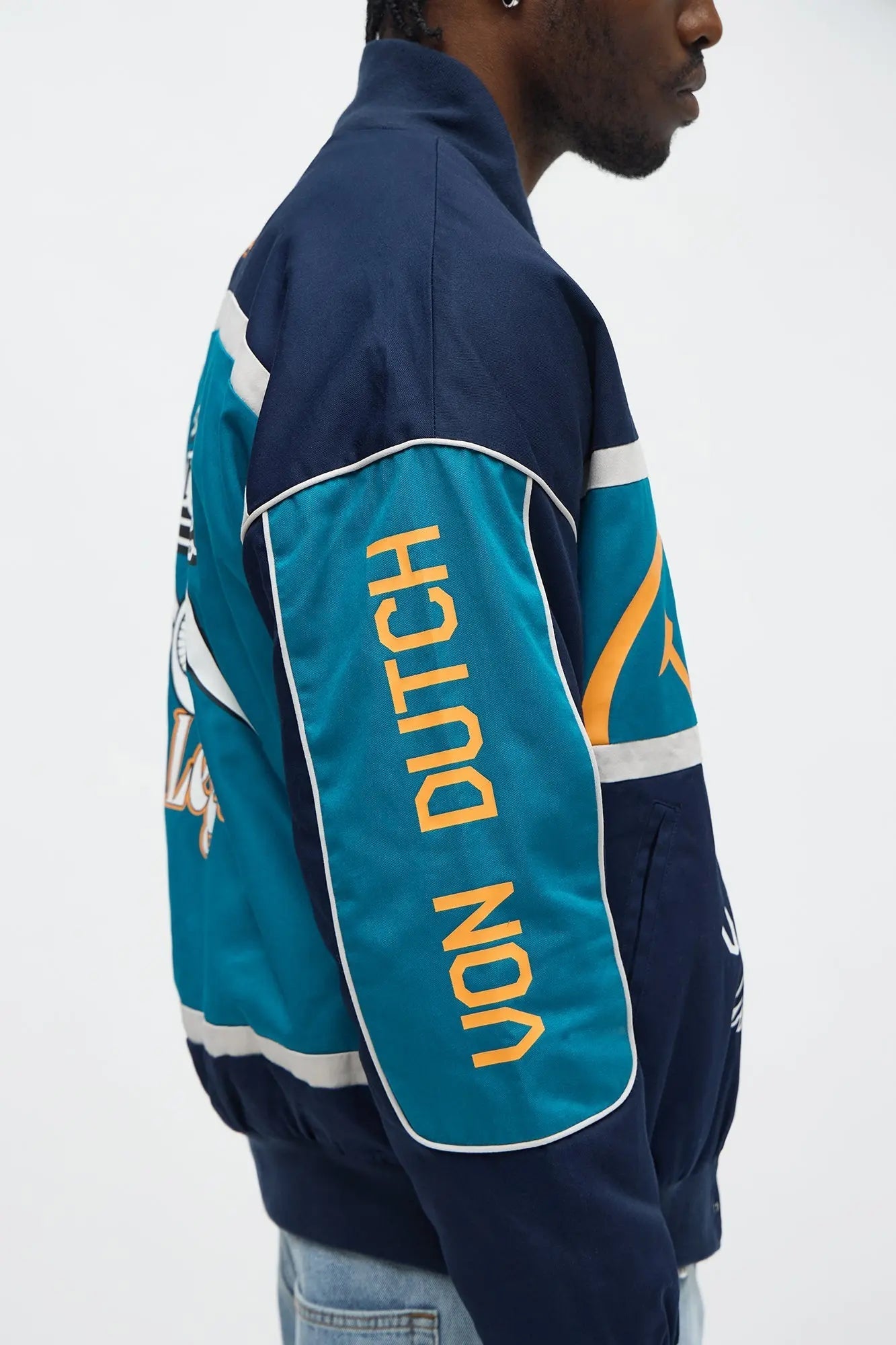 Von Dutch Around The Block Bomber Jacket - Blue/combo