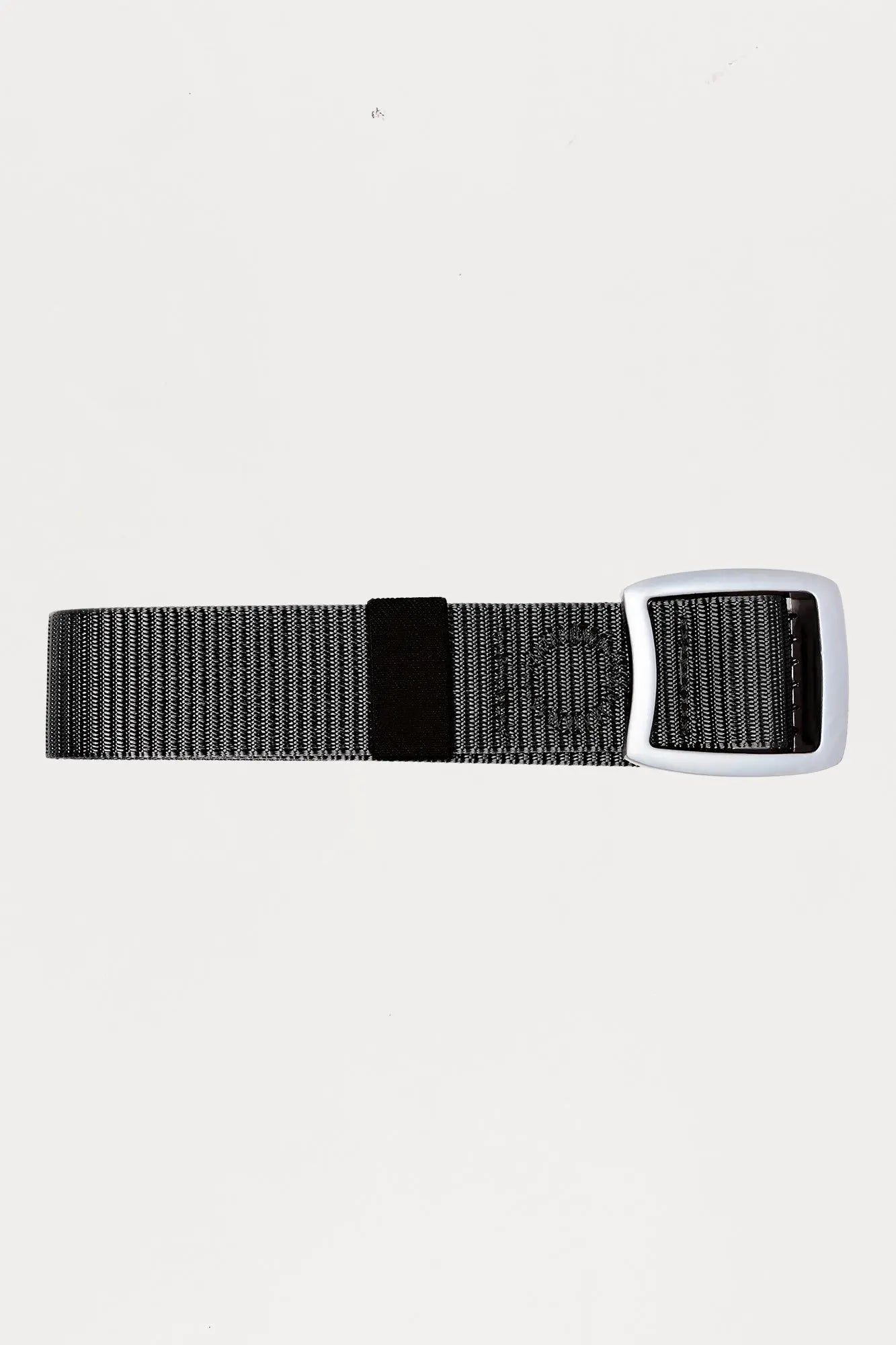 Adjustable Woven Buckle Belt - Black