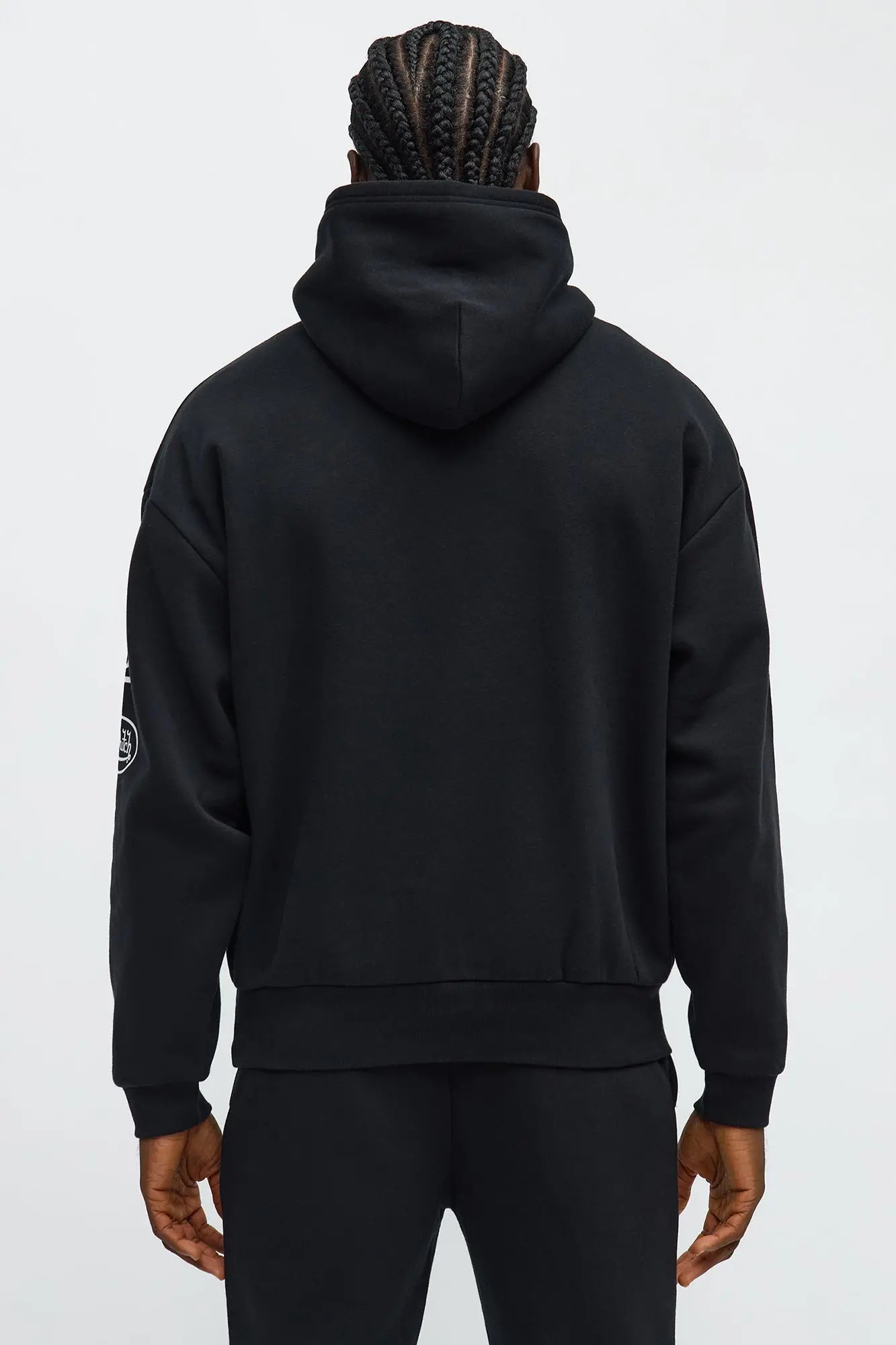 Von Dutch Live To Ride Oversized Hoodie - Black