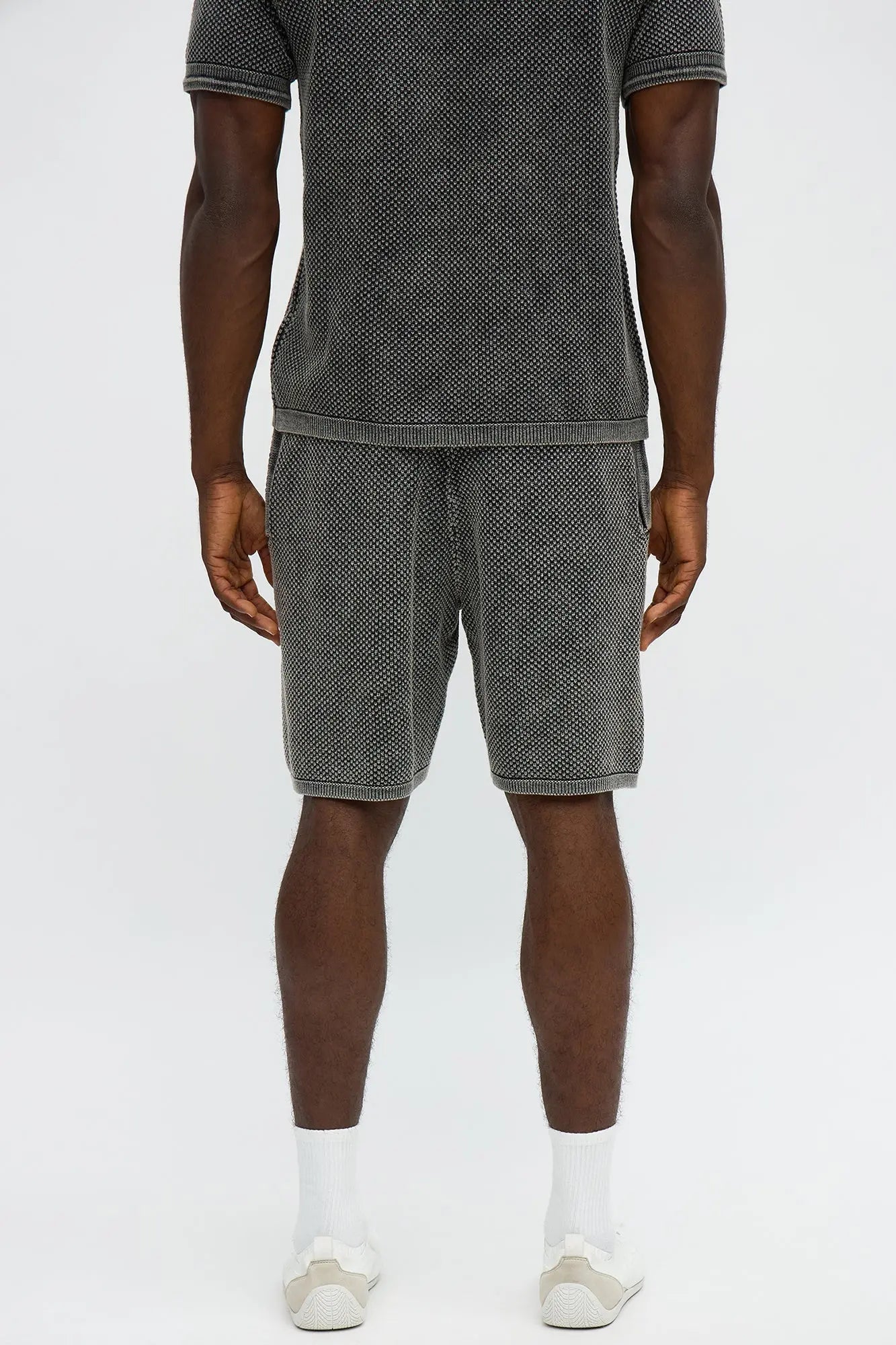 Relaxed Washed Knit Short - Black Wash