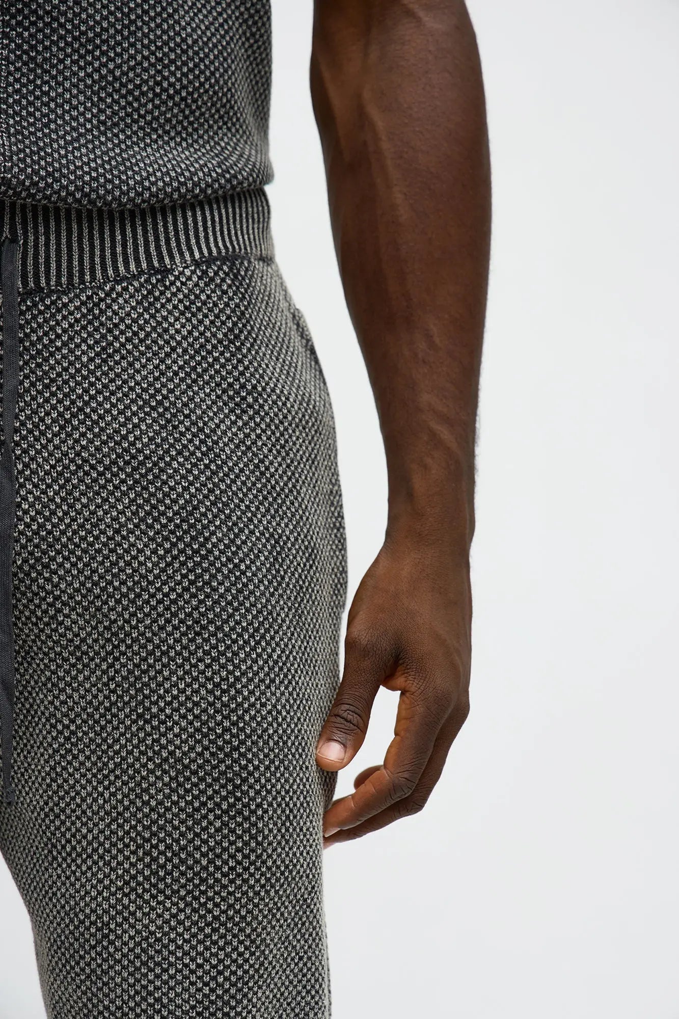 Relaxed Washed Knit Short - Black Wash