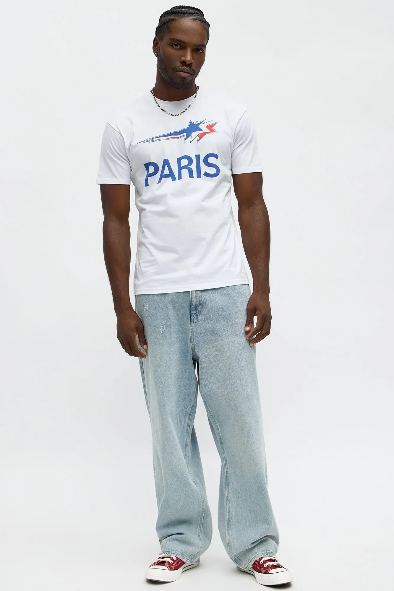Bonjour Paris Short Sleeve Tee - White