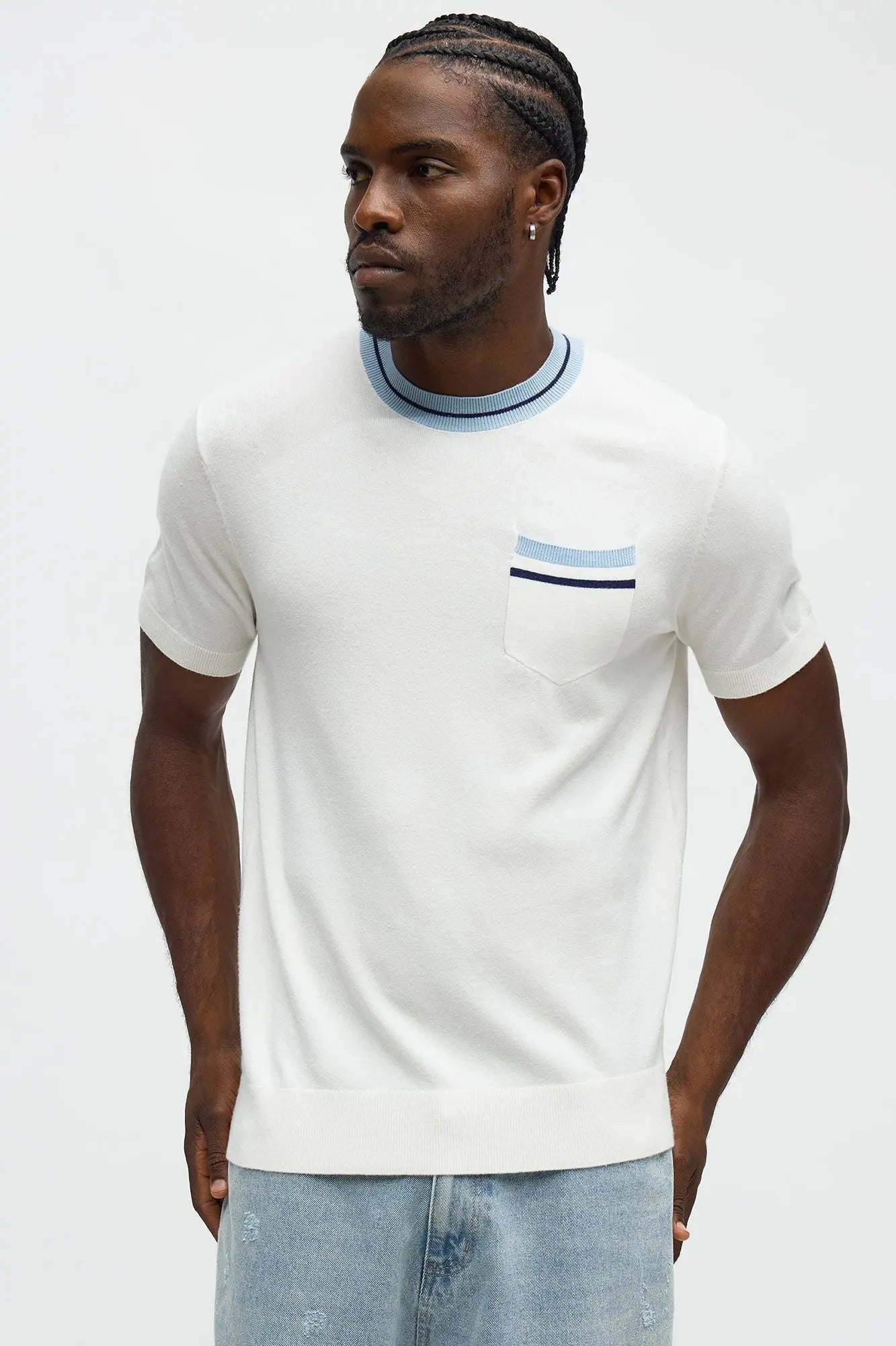 Sea Breeze Pocket Tee - White/combo