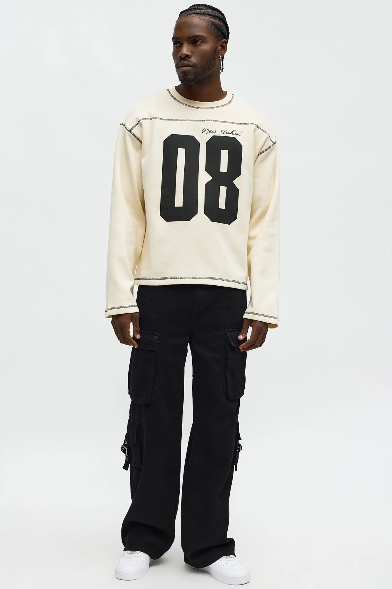 Crazy 8 Crewneck Sweatshirt - Cream