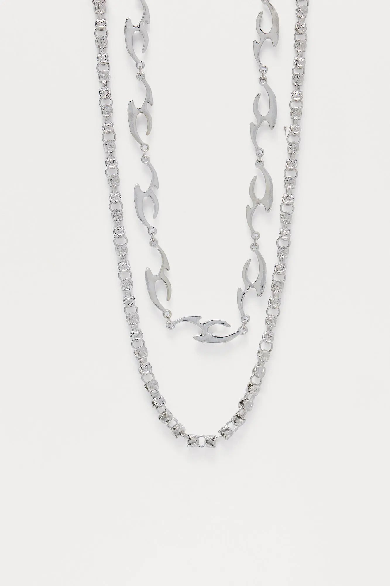 Untamed Necklace Set - Silver