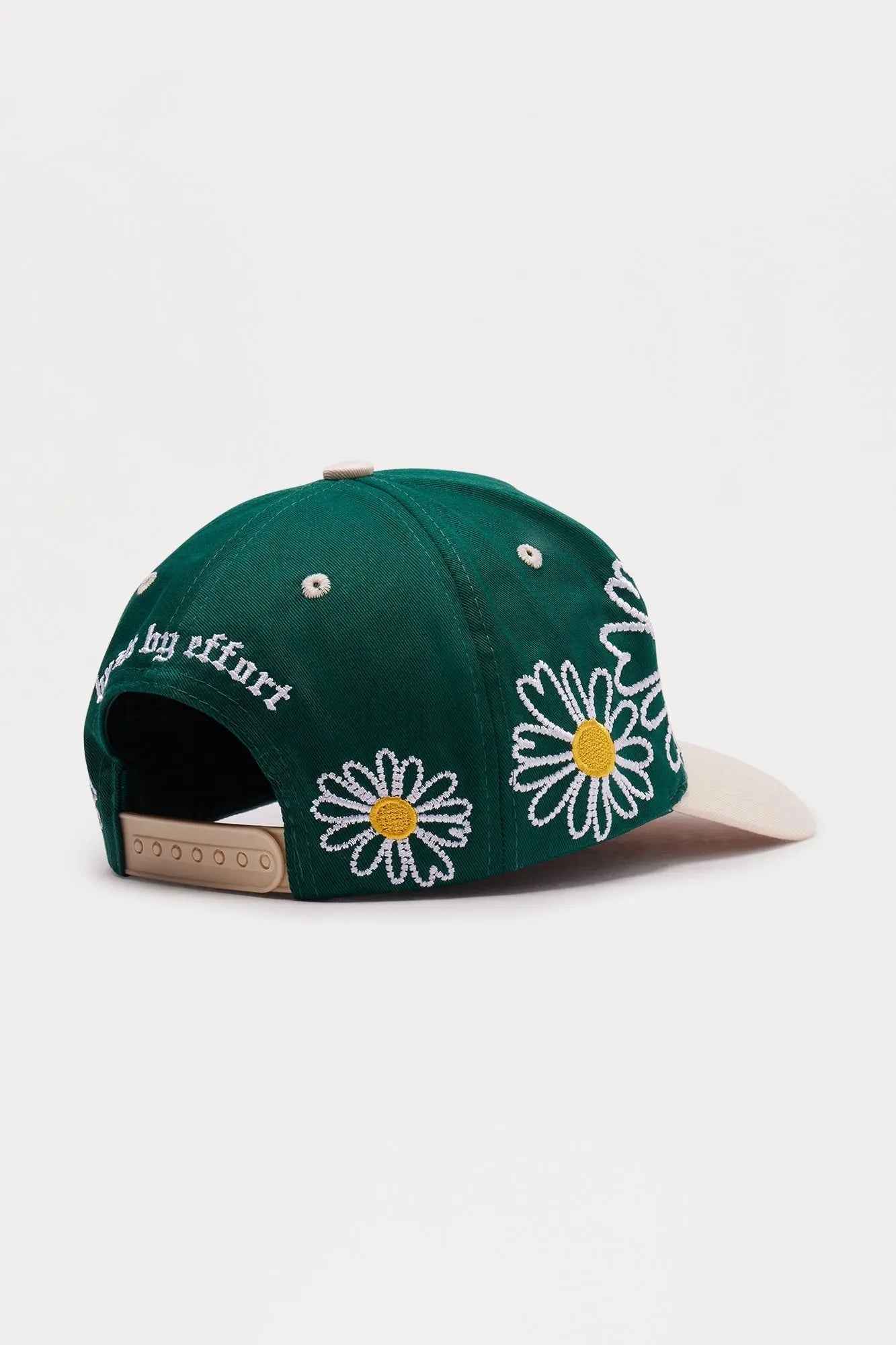 Wild Flower Two Tone Structured Snapback Hat - Green/combo