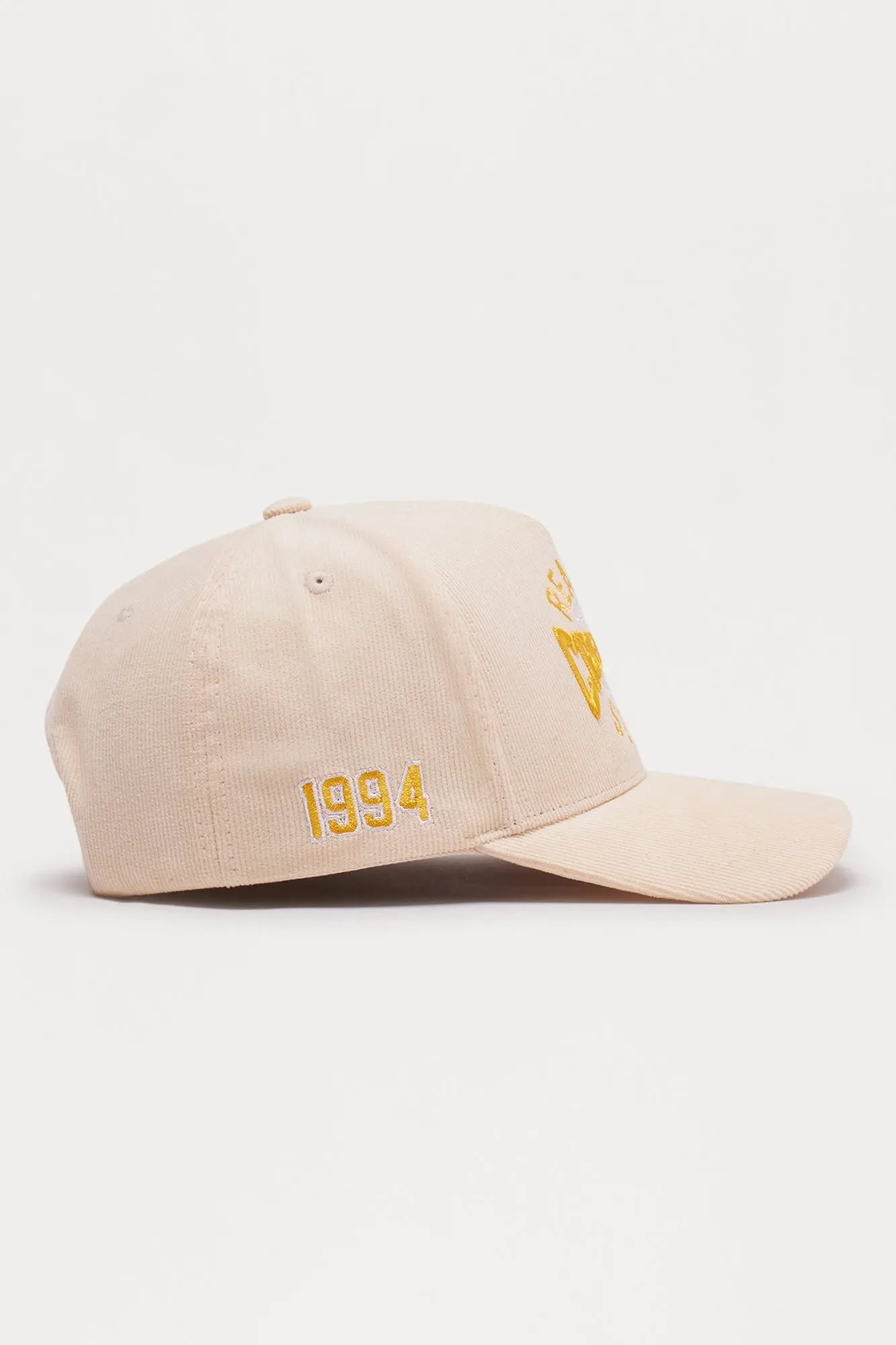 Creative Studio Structured Corduroy Snapback Hat - Stone
