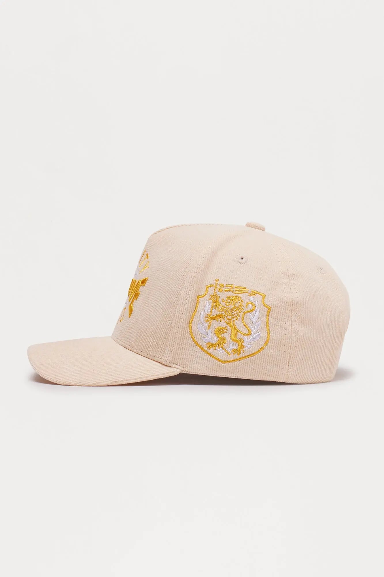 Creative Studio Structured Corduroy Snapback Hat - Stone