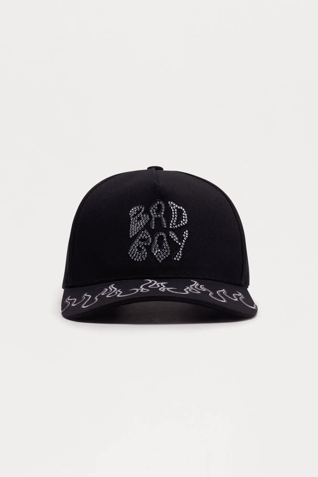 Bad Boy Stoned Structured Snapback Hat - Black