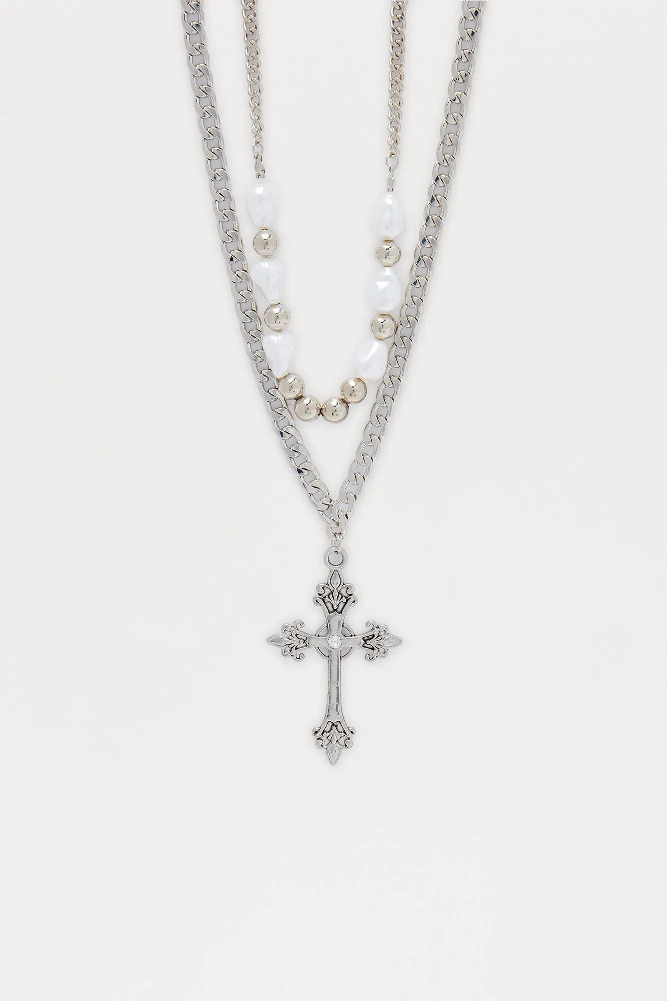 Prodigy Pendant Necklace Set - Silver
