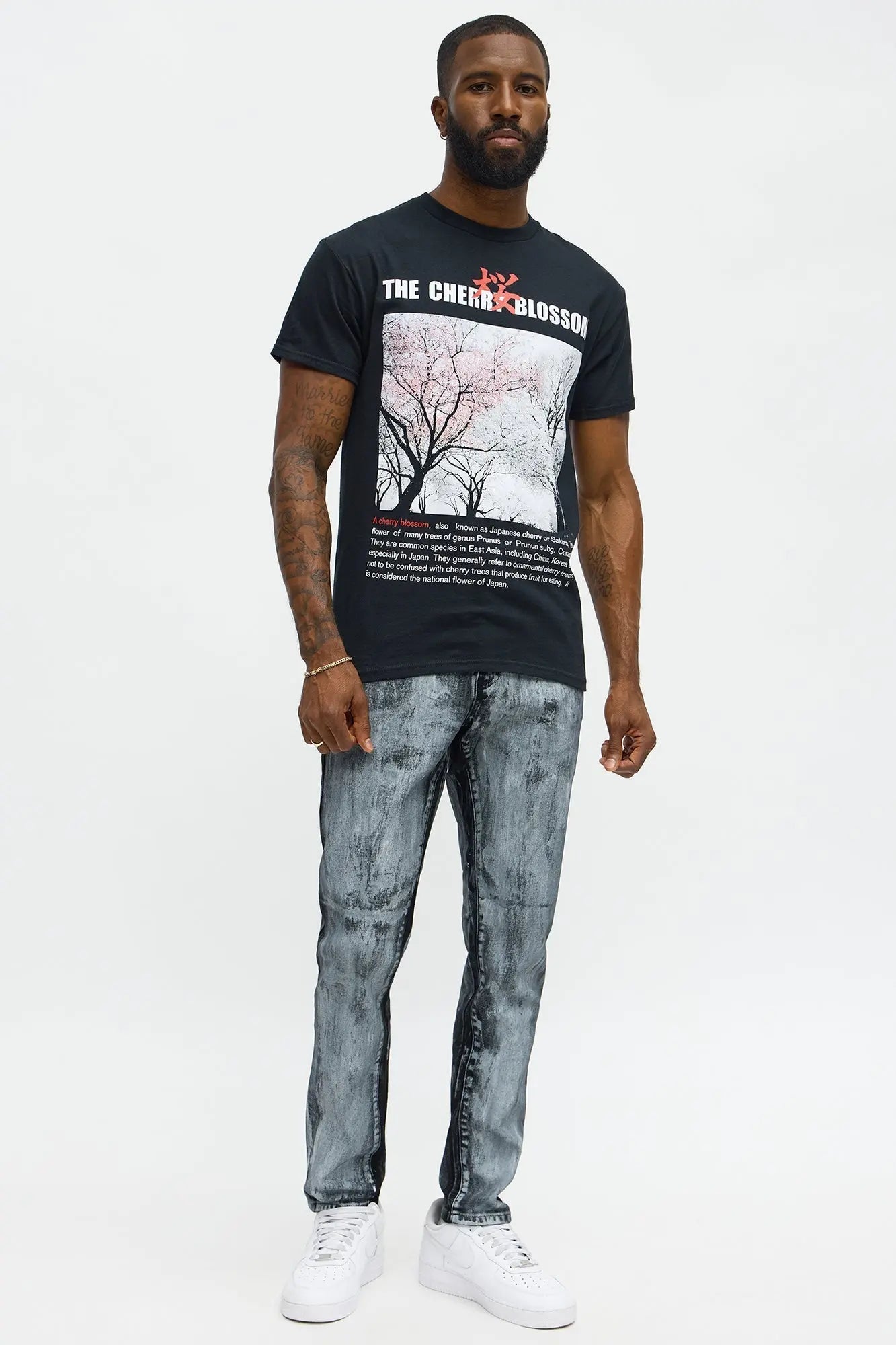 Skinny Painted My Way Jean - Black