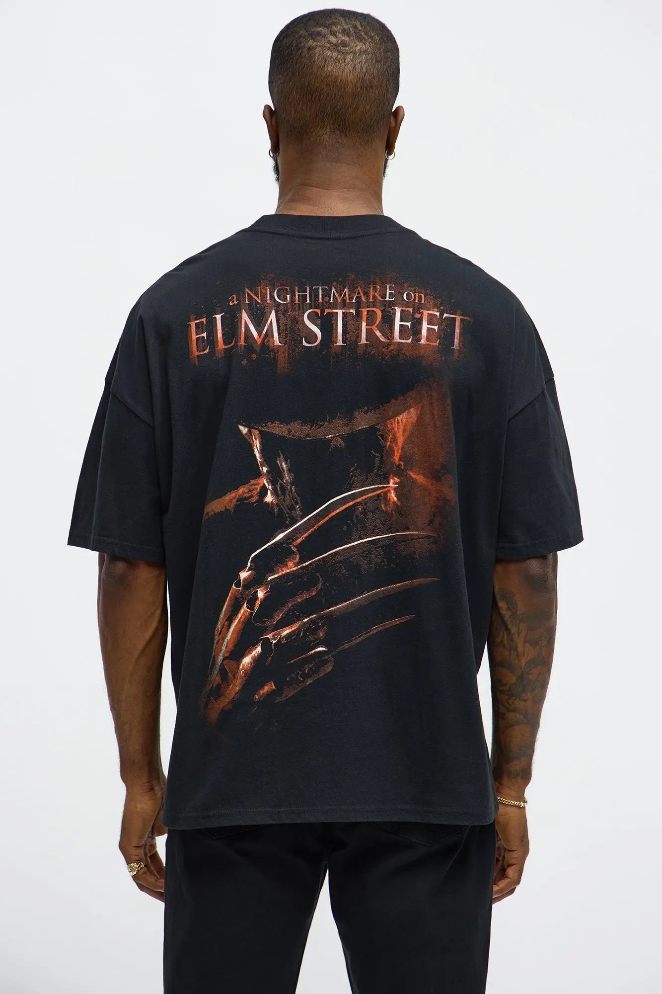 A Nightmare On Elm Street Freddie Krueger Short Sleeve Tee - Black