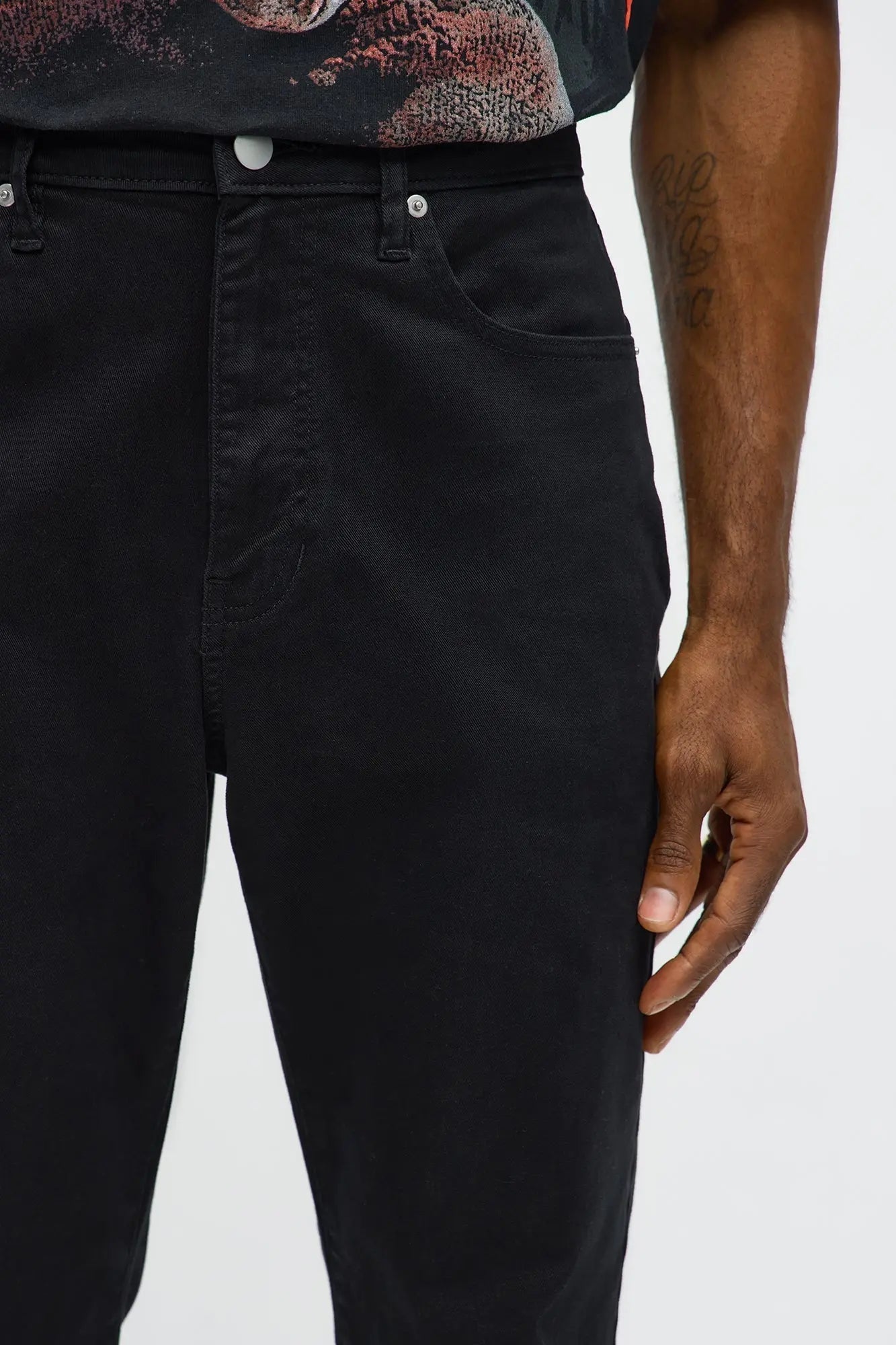 Mac Chino Stacked Slim Flare Pants - Black