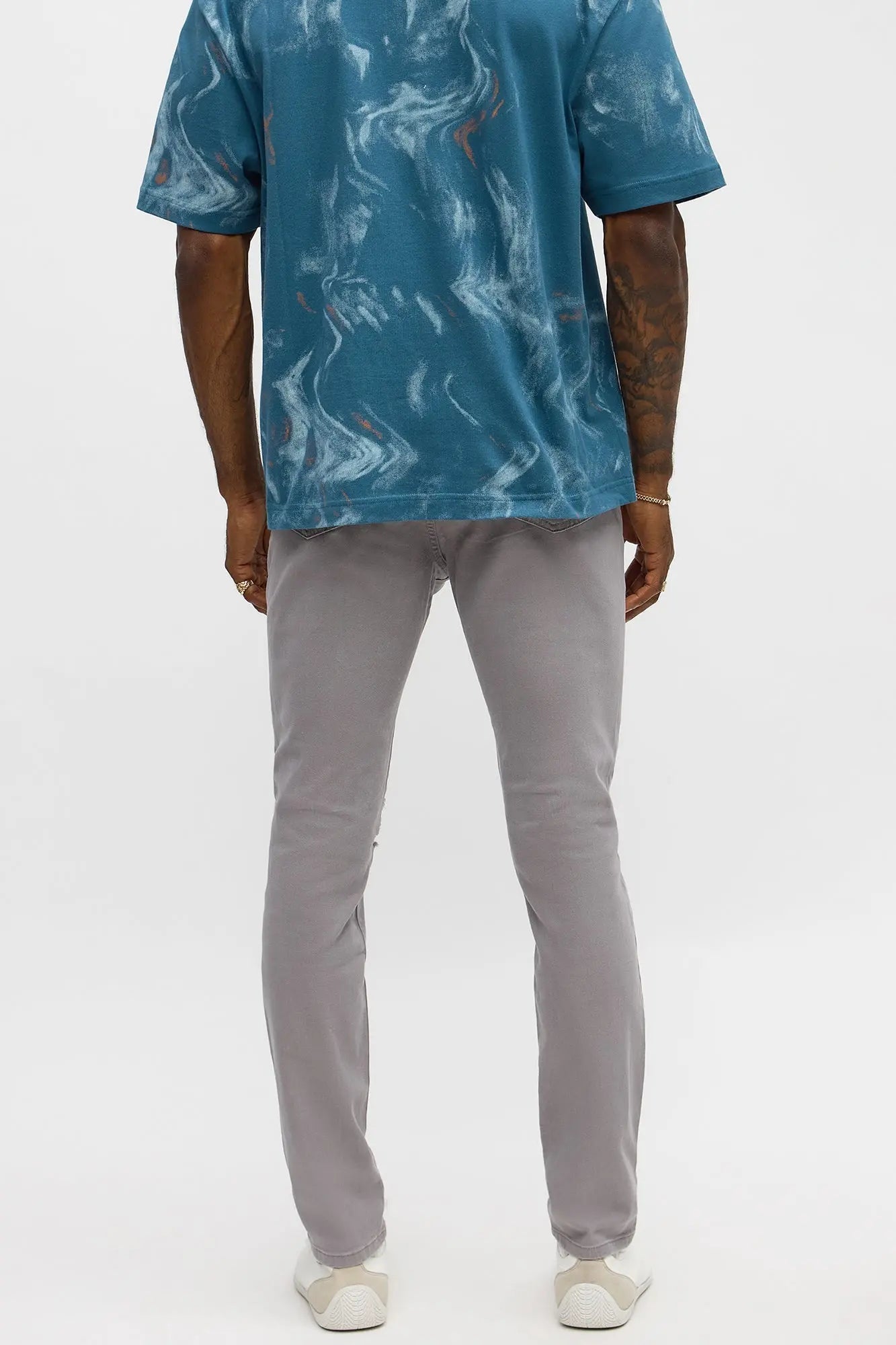 Skinny Ain't Coming Home Pants - Grey