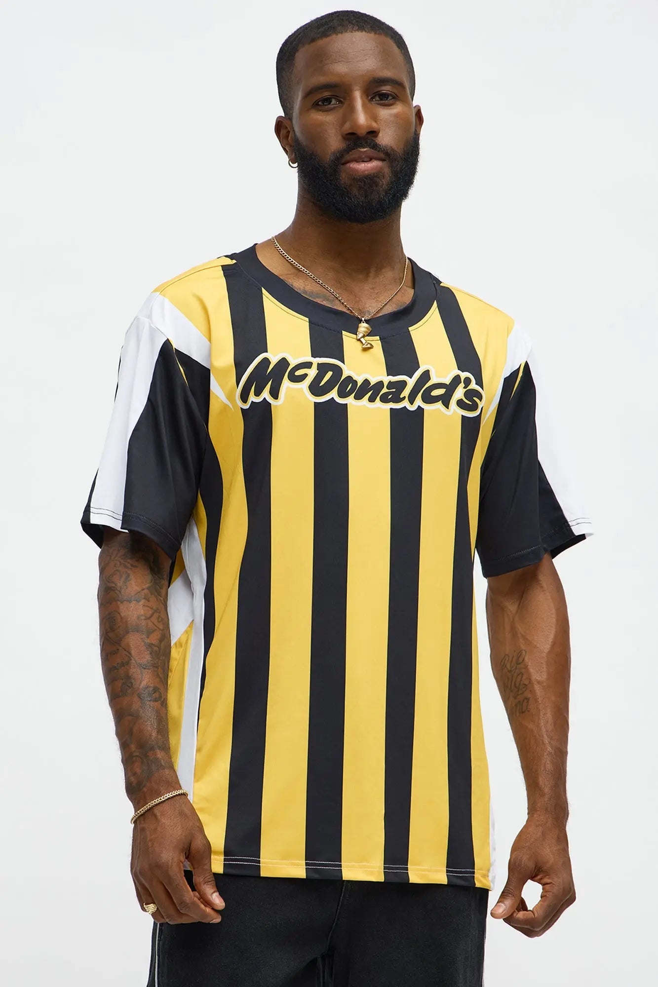McDonalds Relaxed Burglar Jersey Tee - Black/Gold