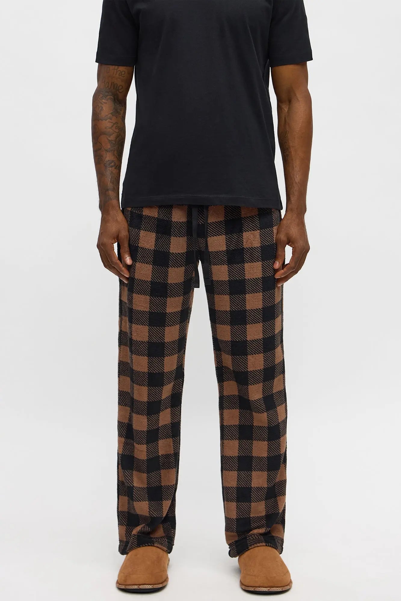 Always Cozy Holiday Lounge Pants - Brown/combo