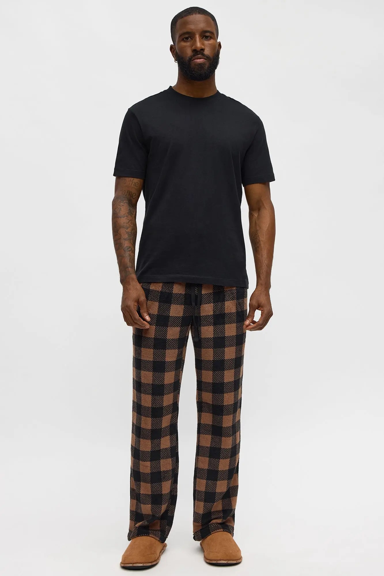 Always Cozy Holiday Lounge Pants - Brown/combo