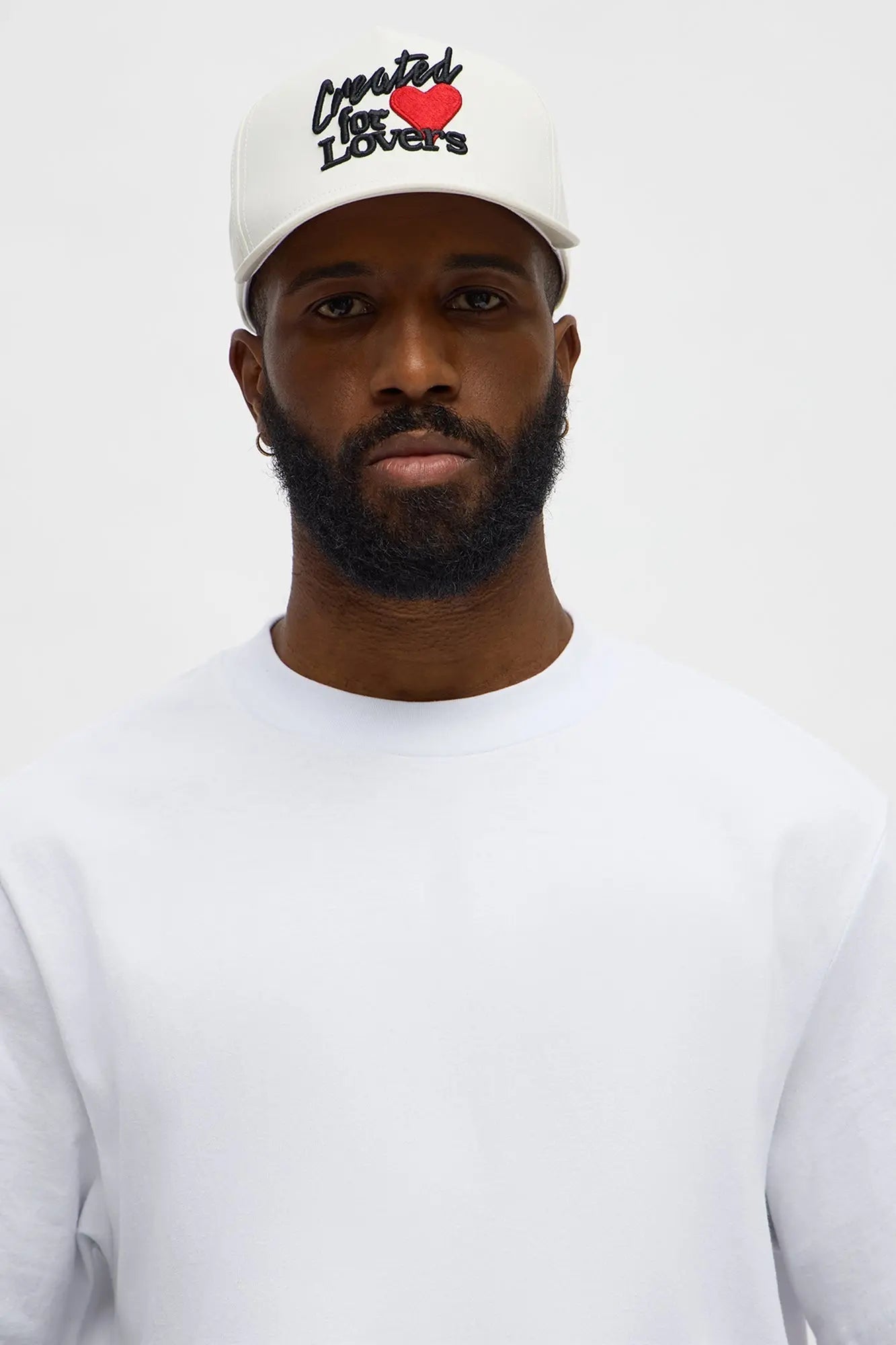 Curated Lover Nylon Structured Snapback Hat - Stone