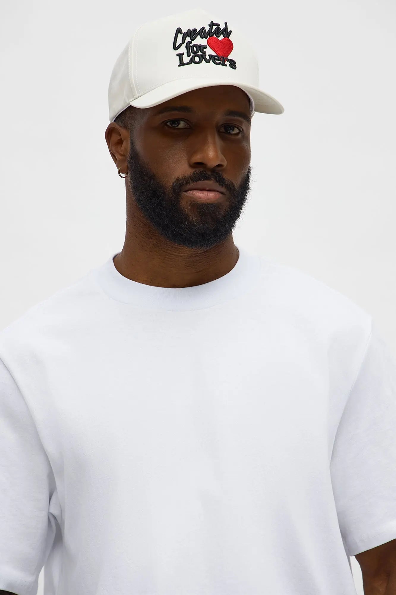 Curated Lover Nylon Structured Snapback Hat - Stone