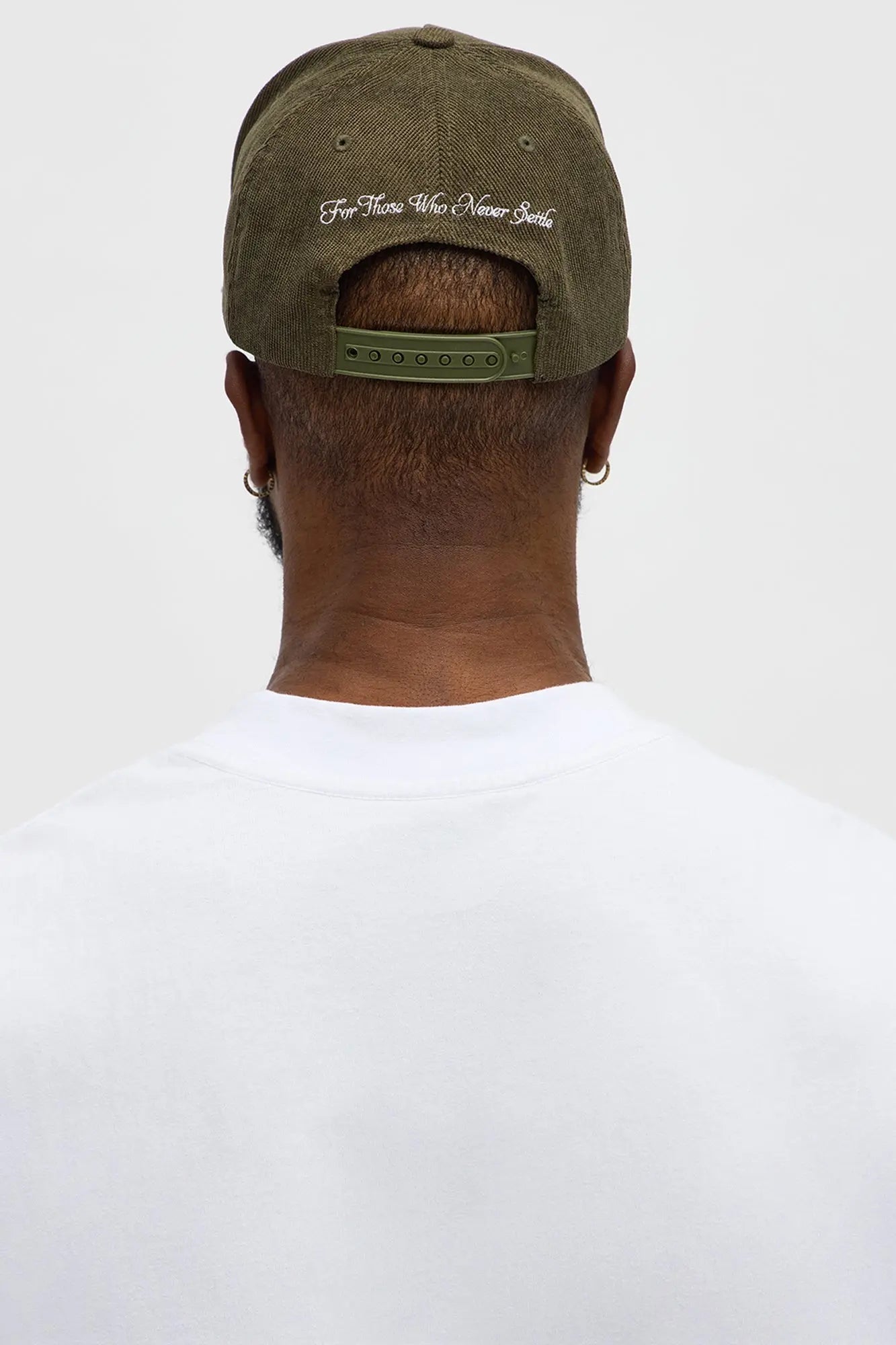 Winners Club Corduroy Structured Snapback Hat - Green
