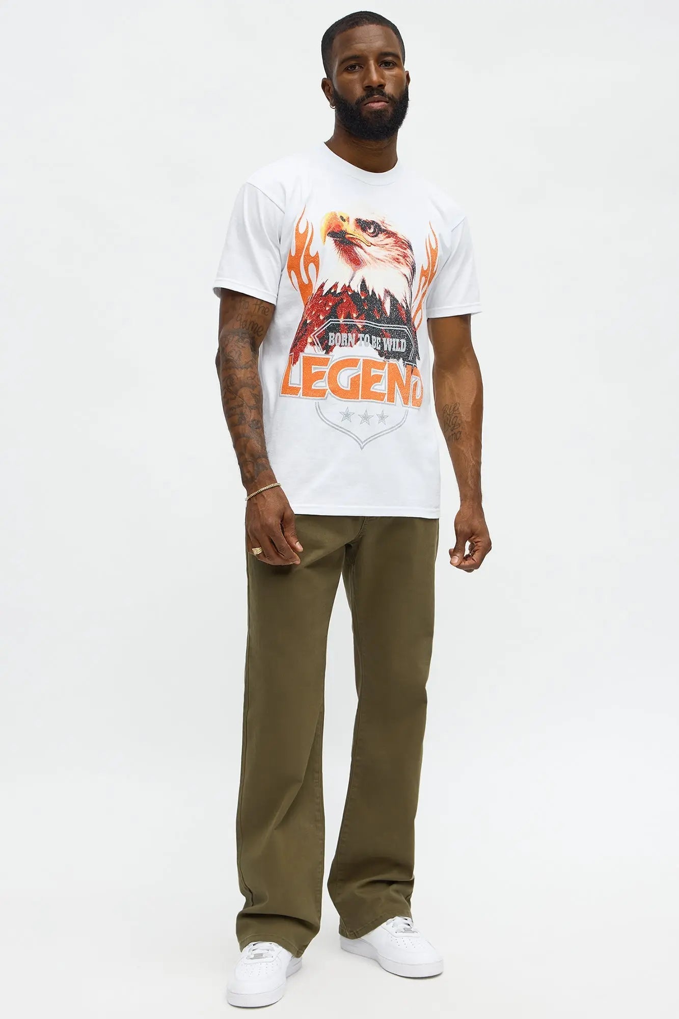 Mac Chino Stacked Slim Flare Pants - Olive