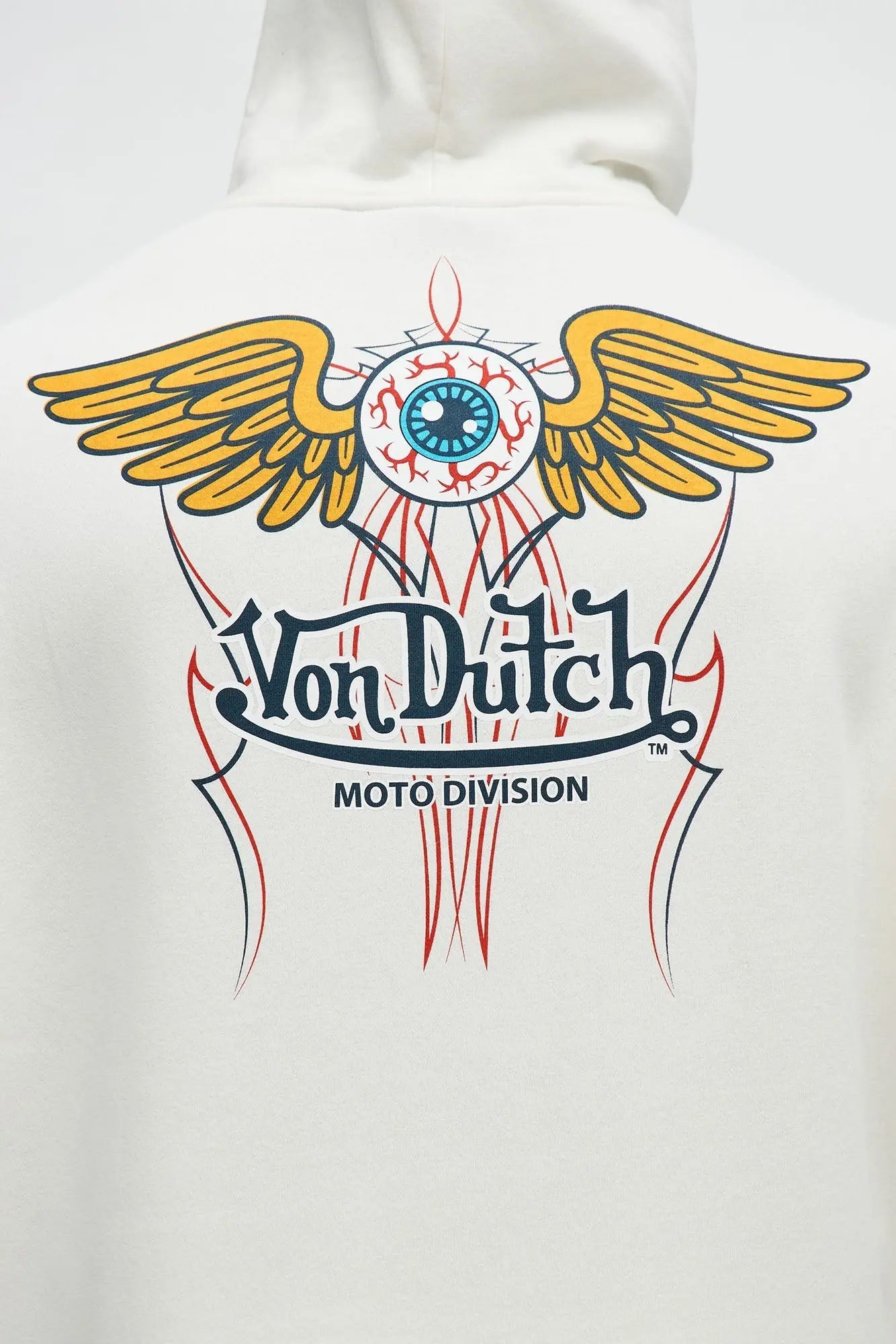 Von Dutch Pinstriped Hoodie - Cream